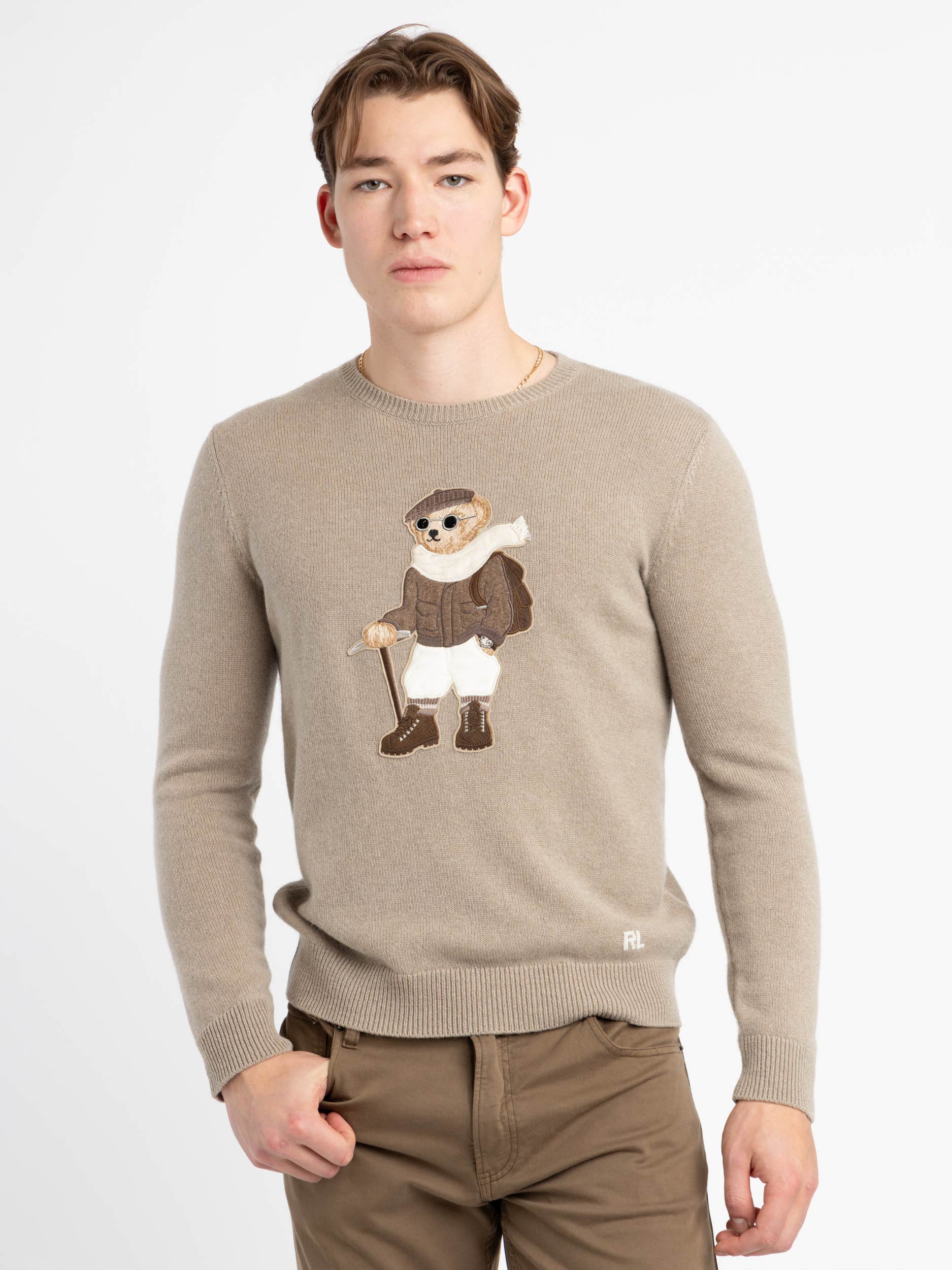 Truffle Polo Bear Cashmere Sweater