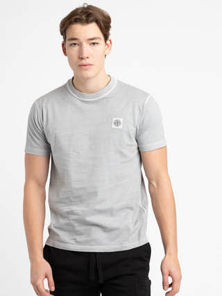 Stone Island Grey Cotton T-Shirt