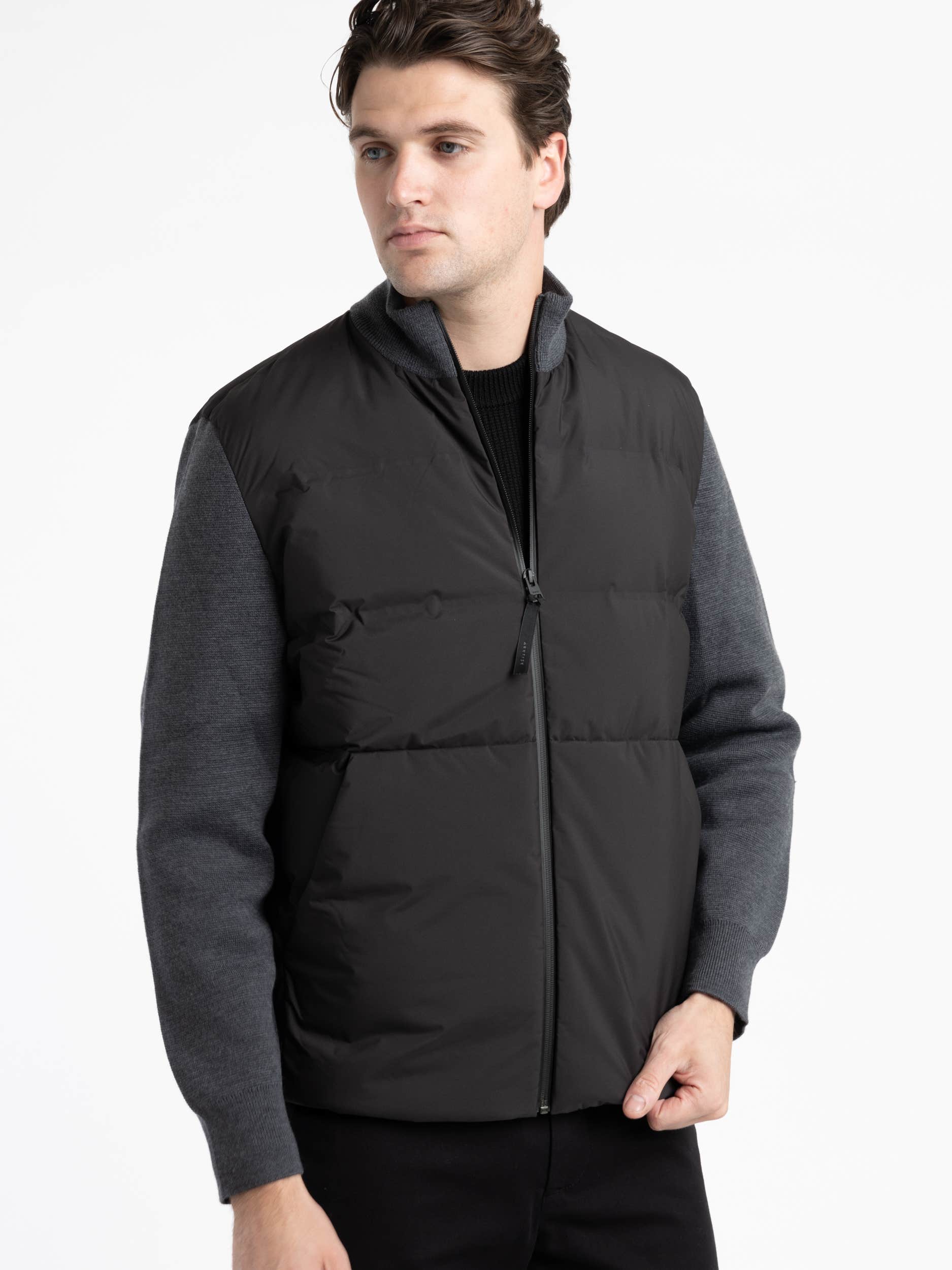 Black Pertex Shield Hybrid Knit Full-Zip Jacket – The Helm Clothing