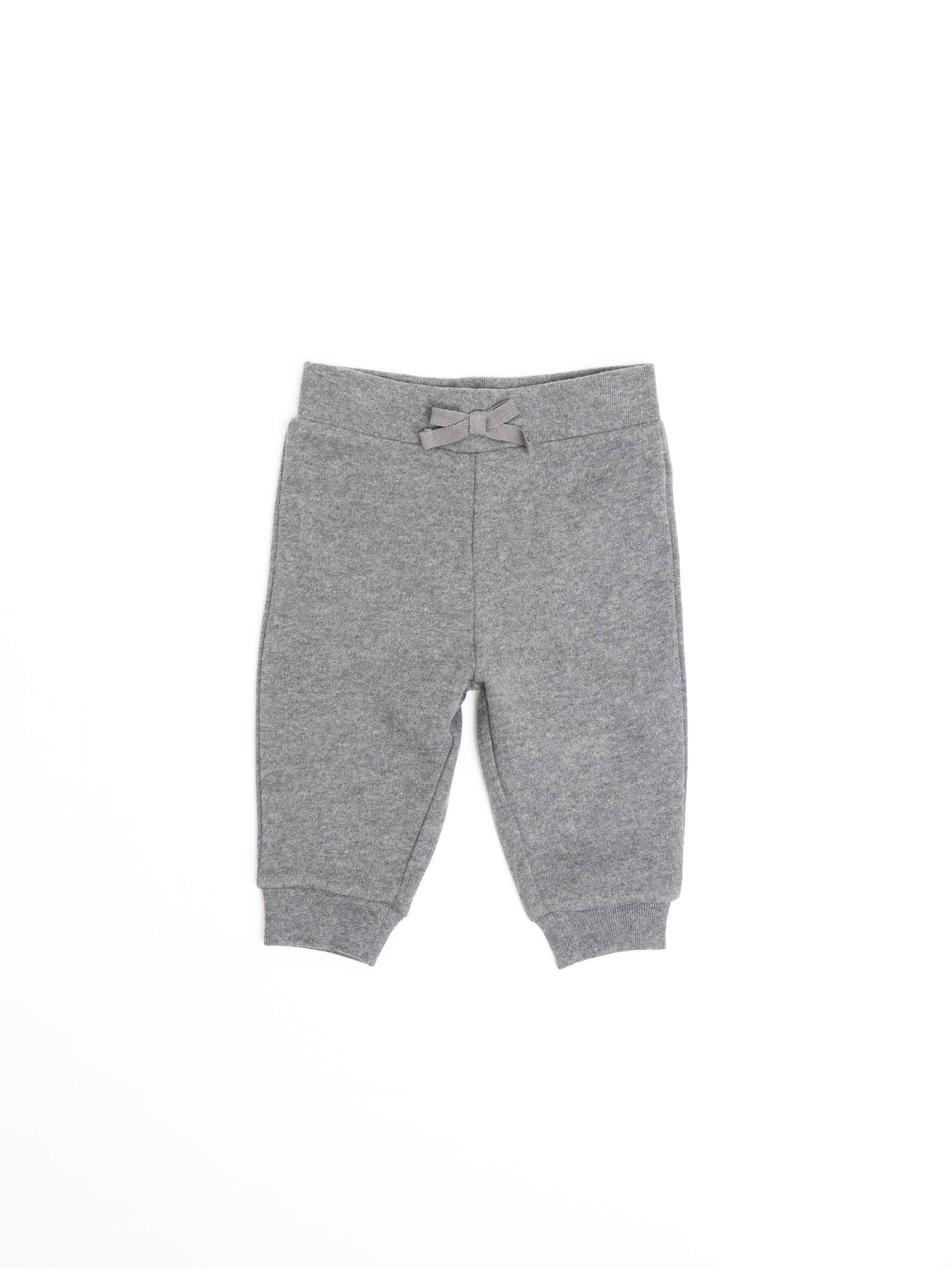Grey Fleece Full-Zip Hoodie & Pant Set