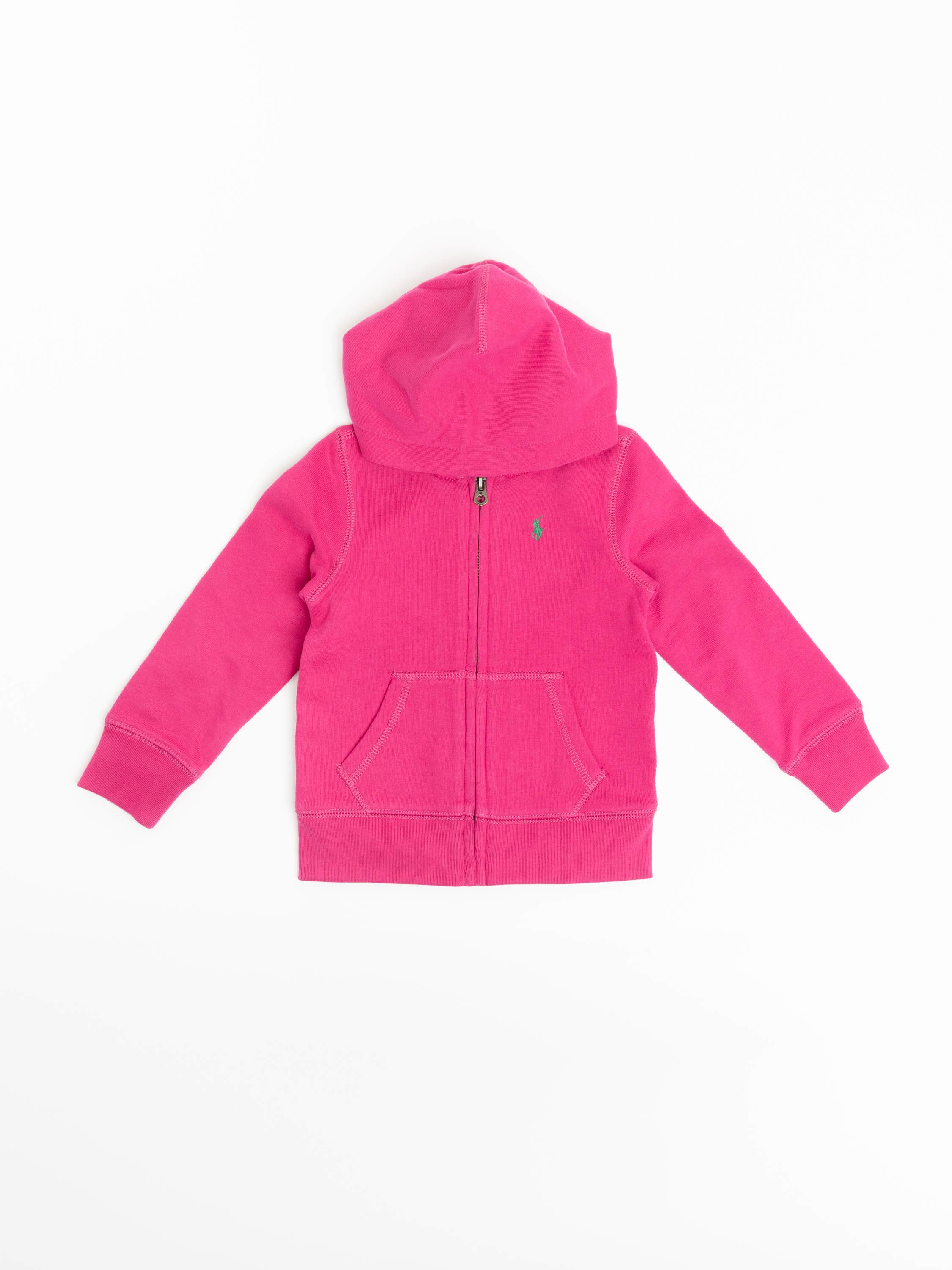 Pink French Terry Full-Zip Hoodie