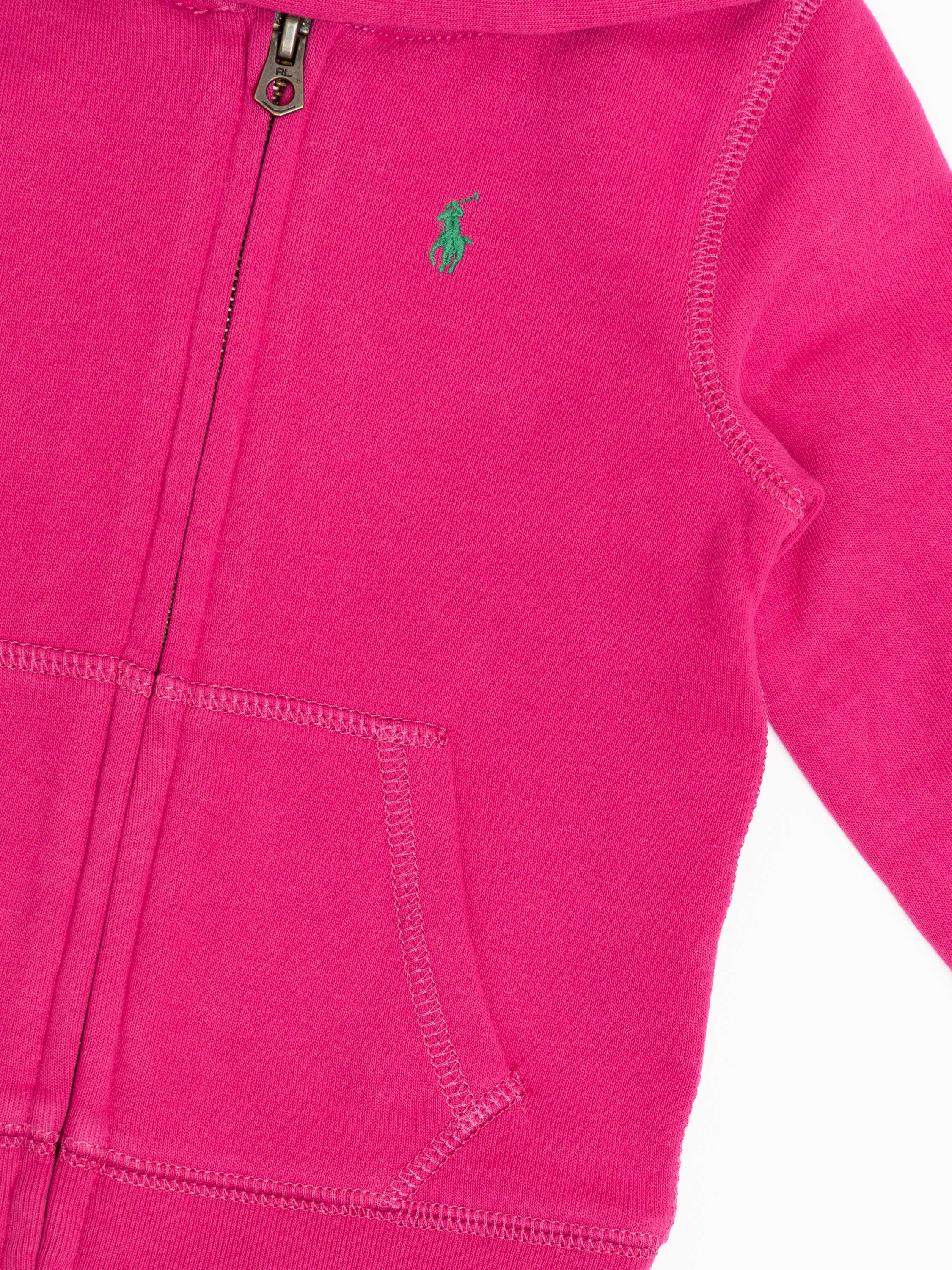 Pink Fleece Full-Zip Hoodie