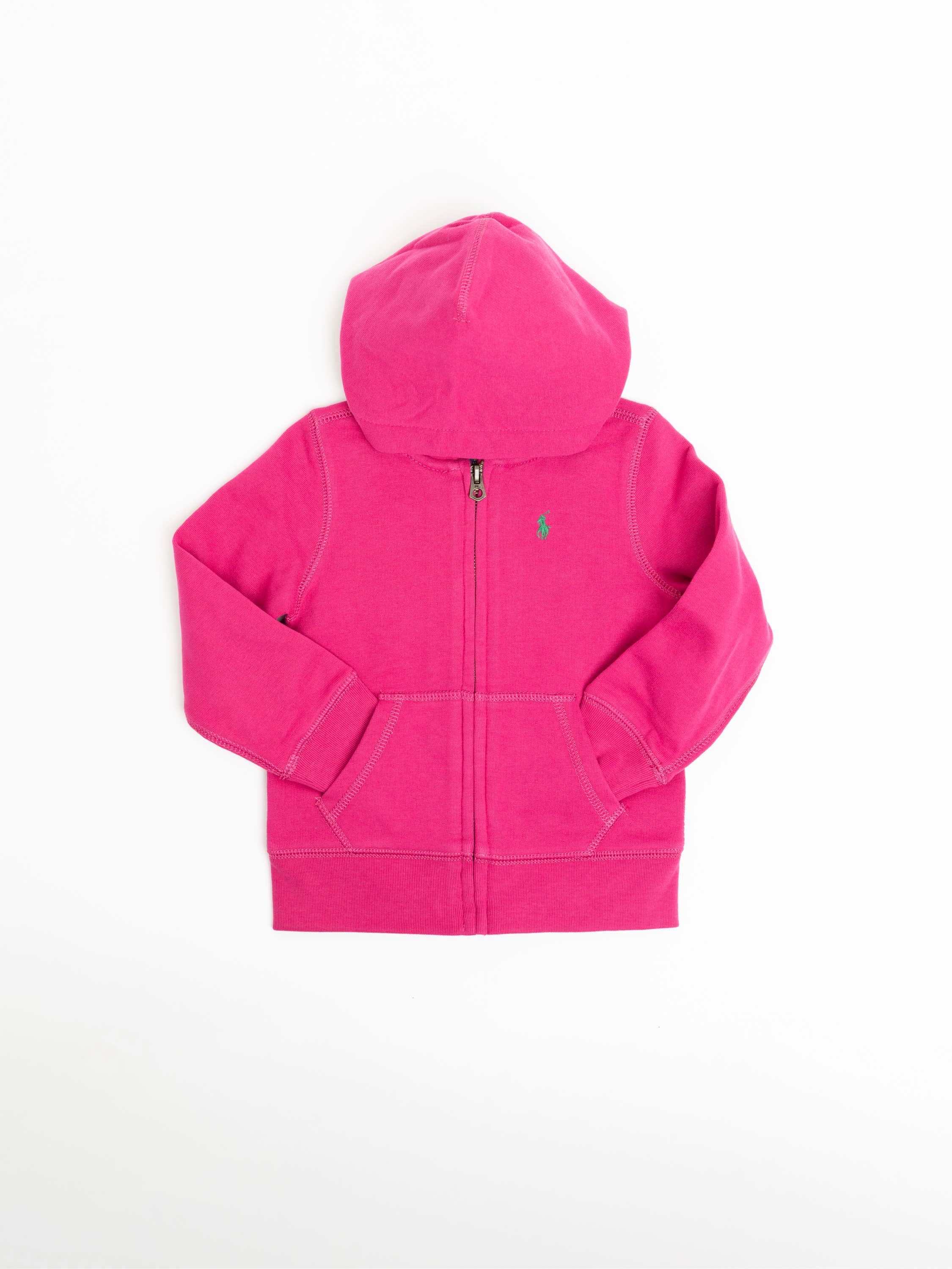 Pink French Terry Full-Zip Hoodie