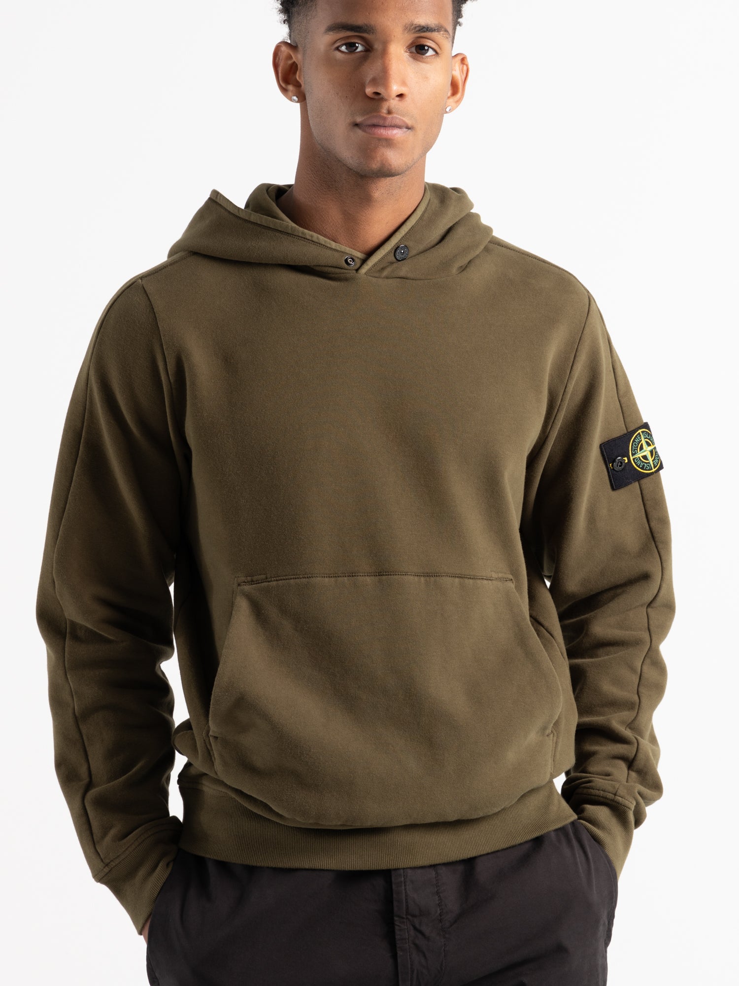 Cotton fleece hoodie on sale