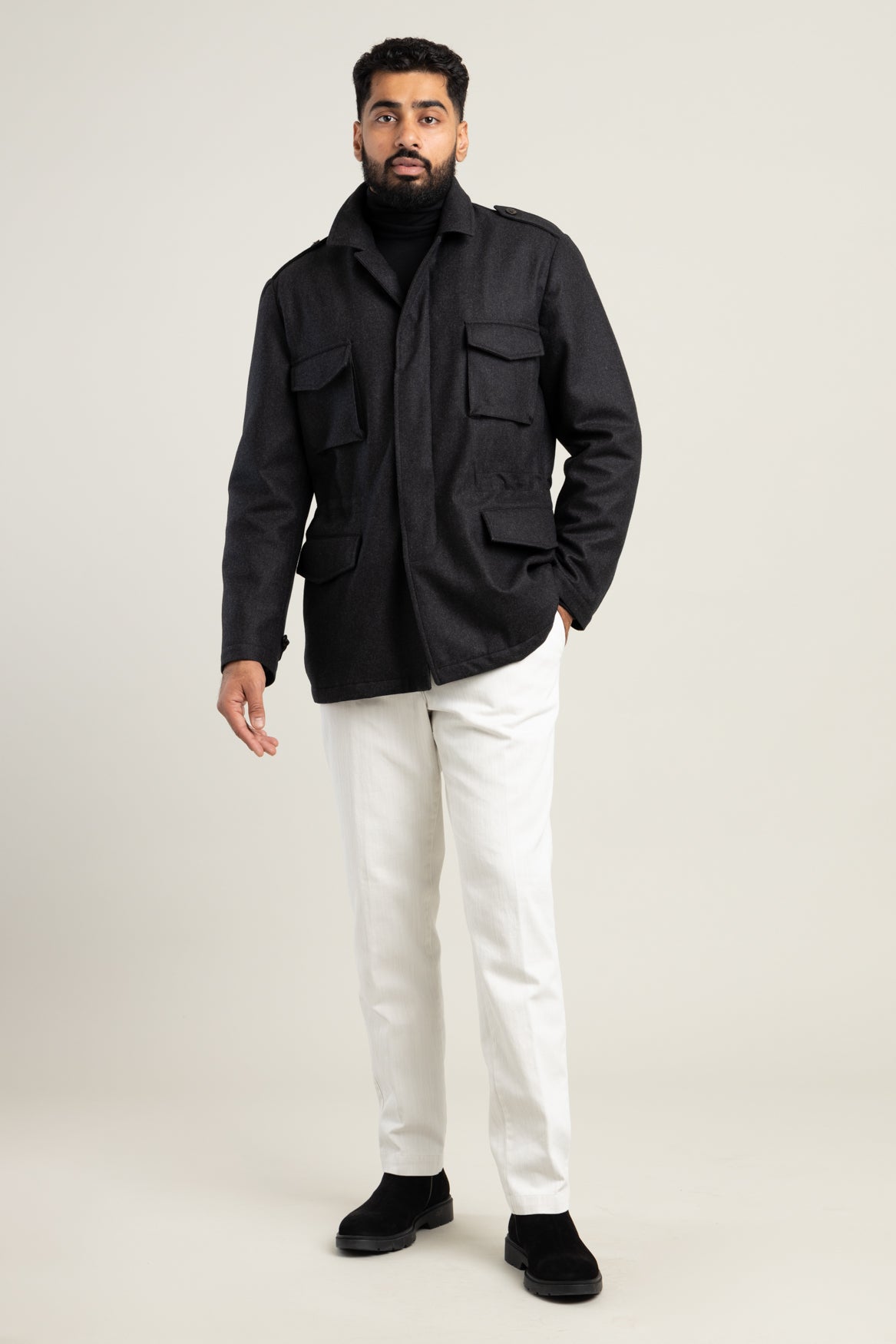 Men's wool field on sale coat