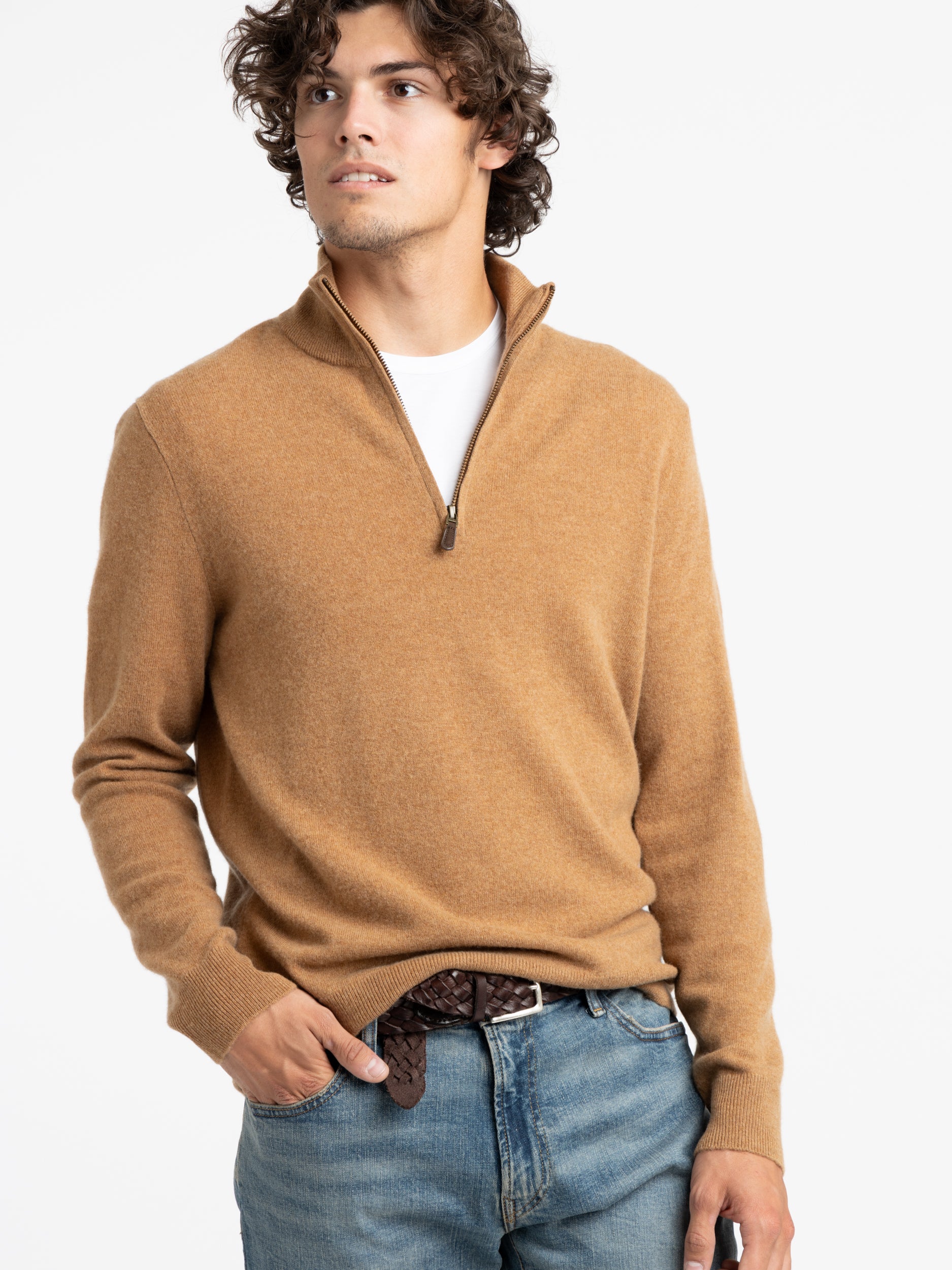 AlpacaWool WideOver PulloverKnit/CAMEL-