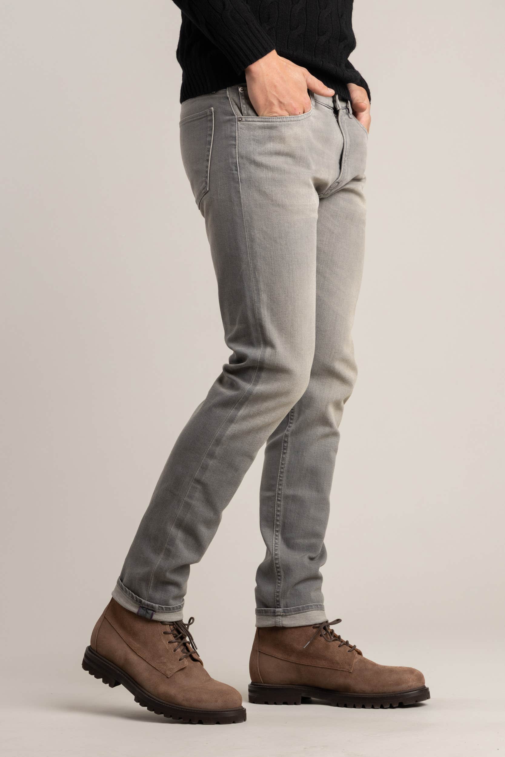 Grey Stretch Slim Jean