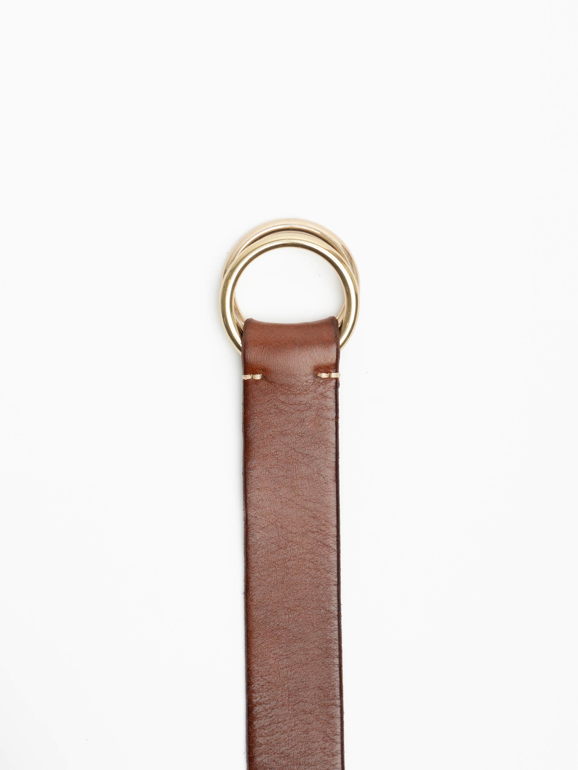 Brown Loop Leather Belt