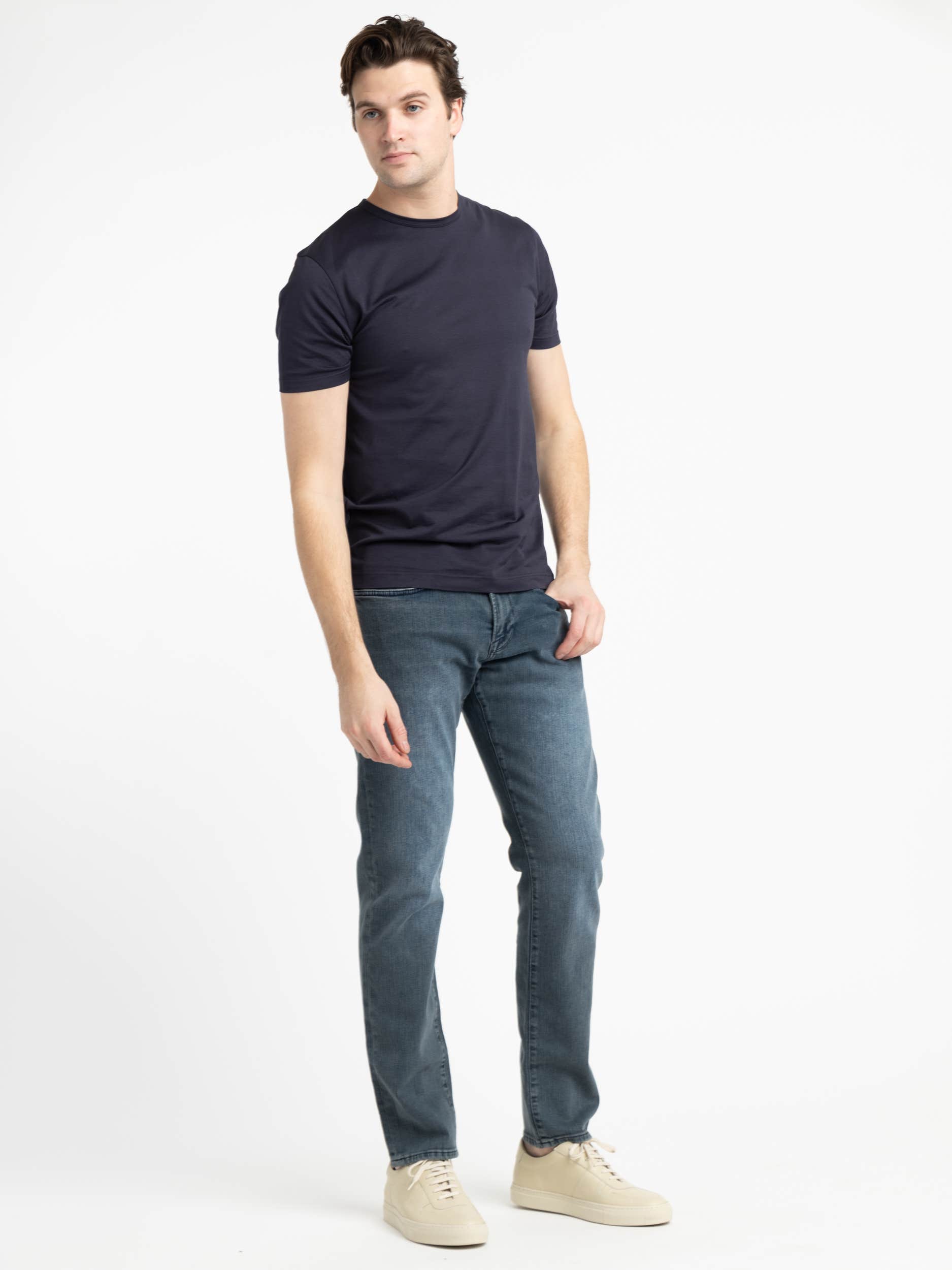 Muted Blue L'Homme Slim Tokyo Jeans