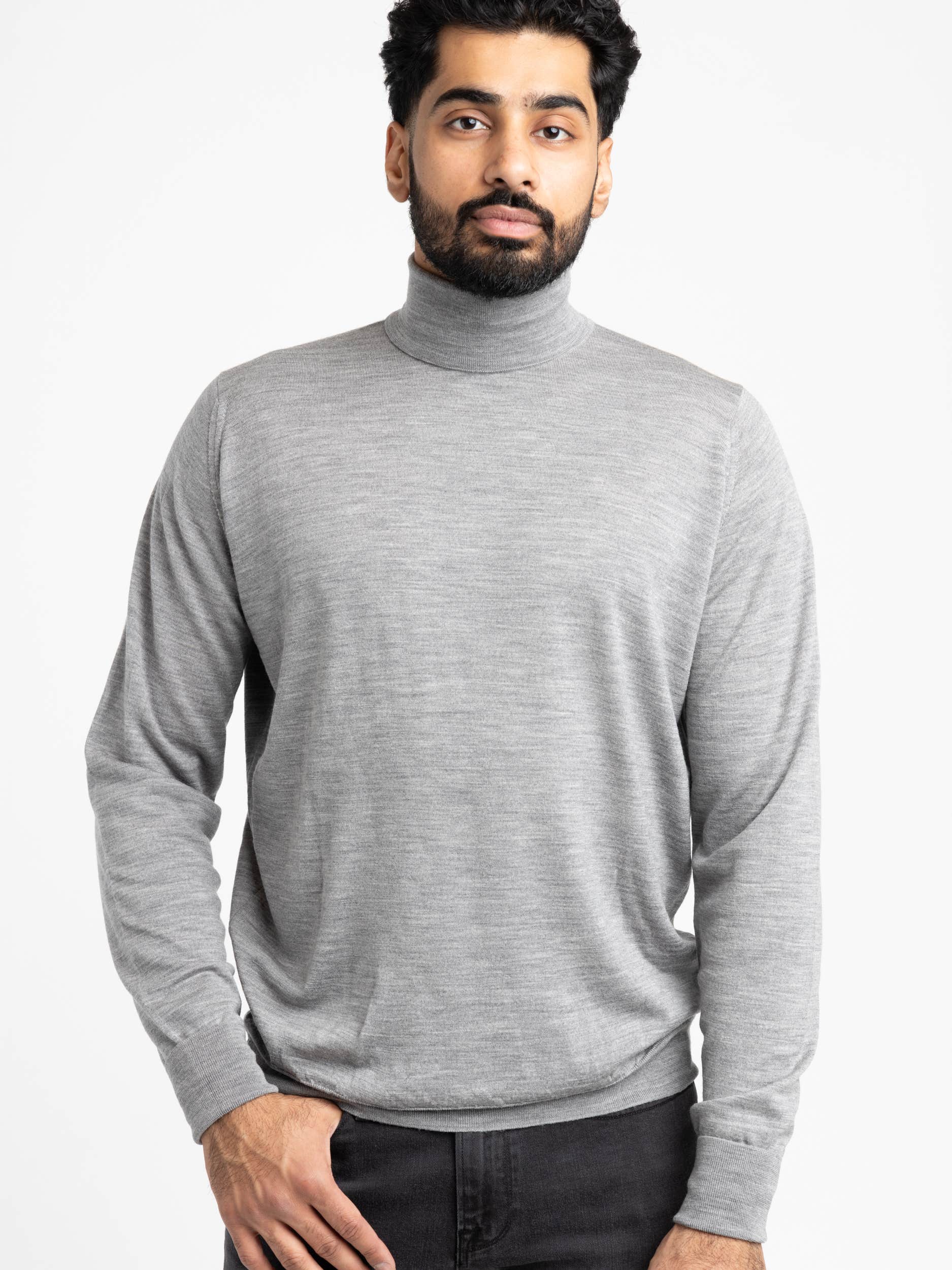 Silver Wool Richards Roll-neck