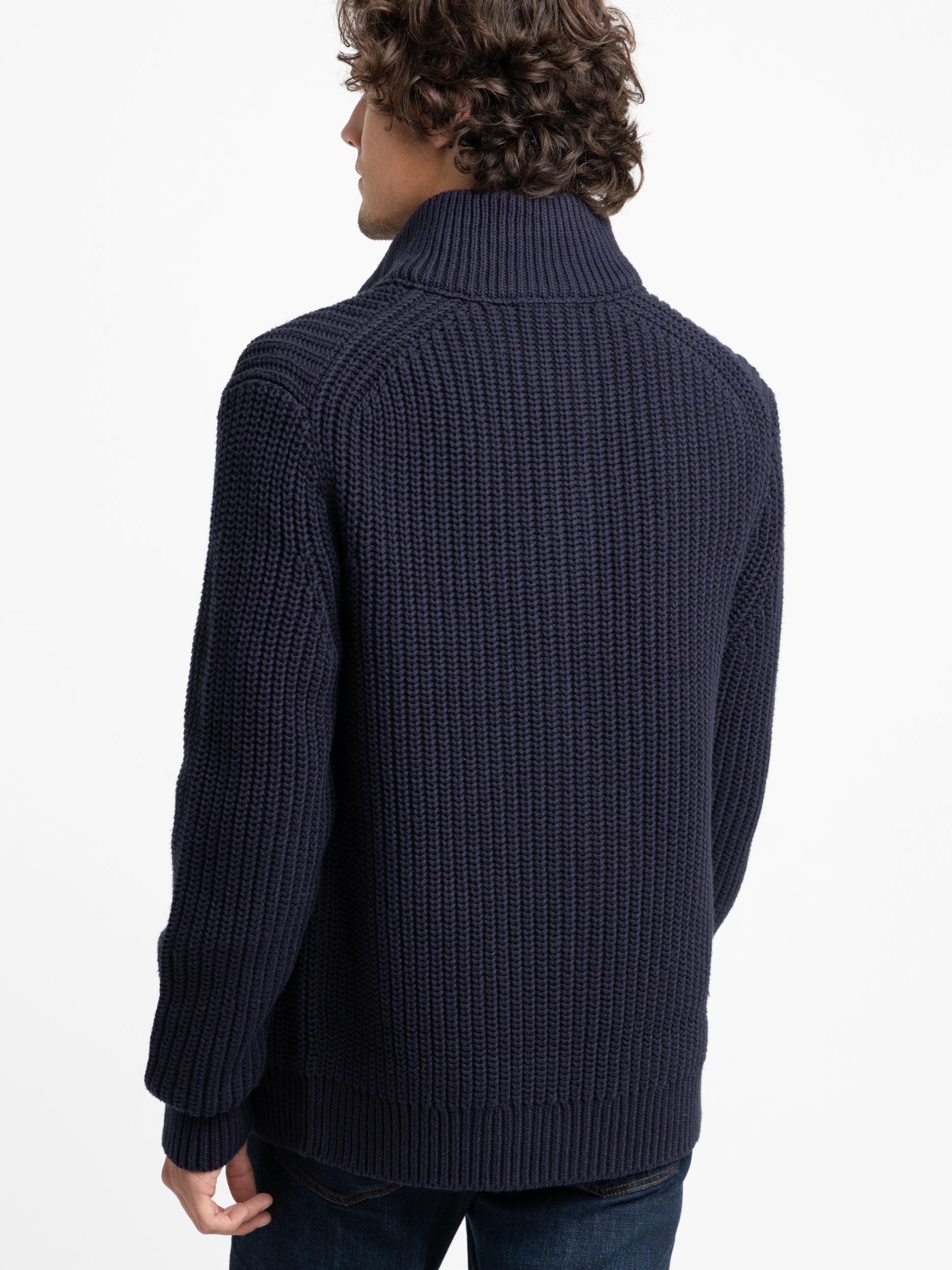 Navy chunky clearance jumper