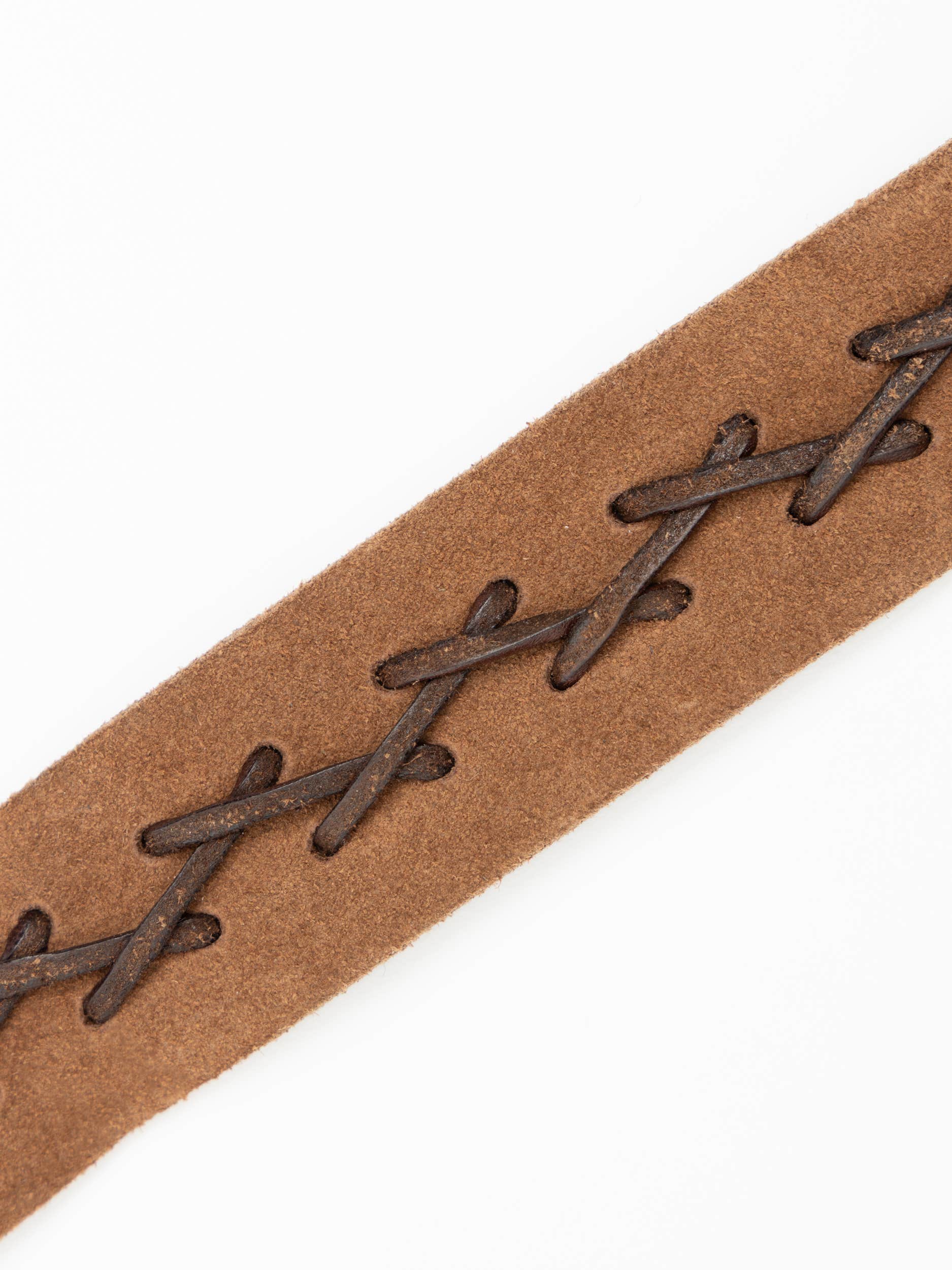 Tan Suede Stitch Belt