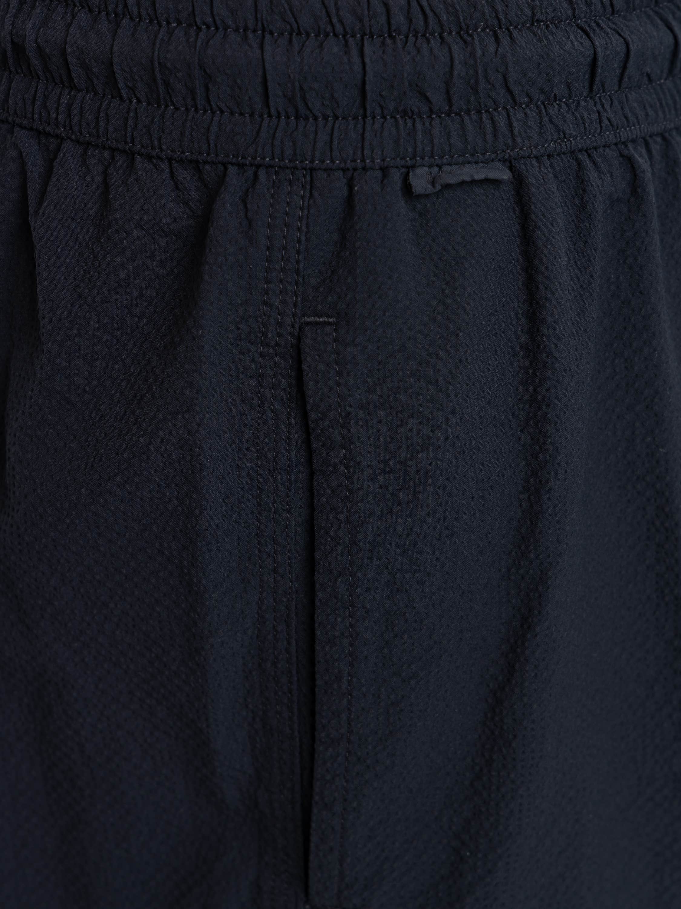 Navy Moni Seersucker Swim Shorts