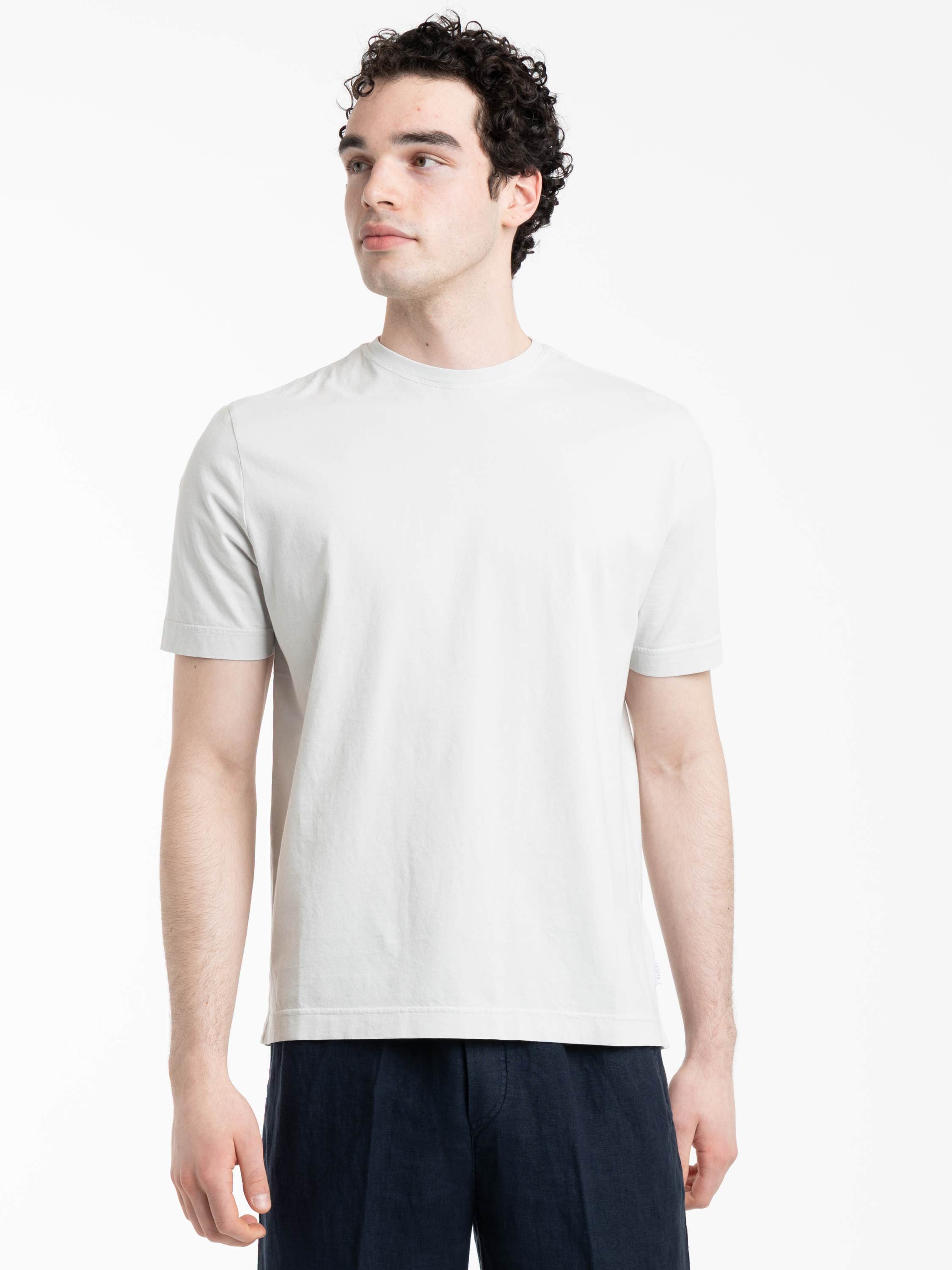 Pearl Grey Short Sleeved Crewneck T-Shirt