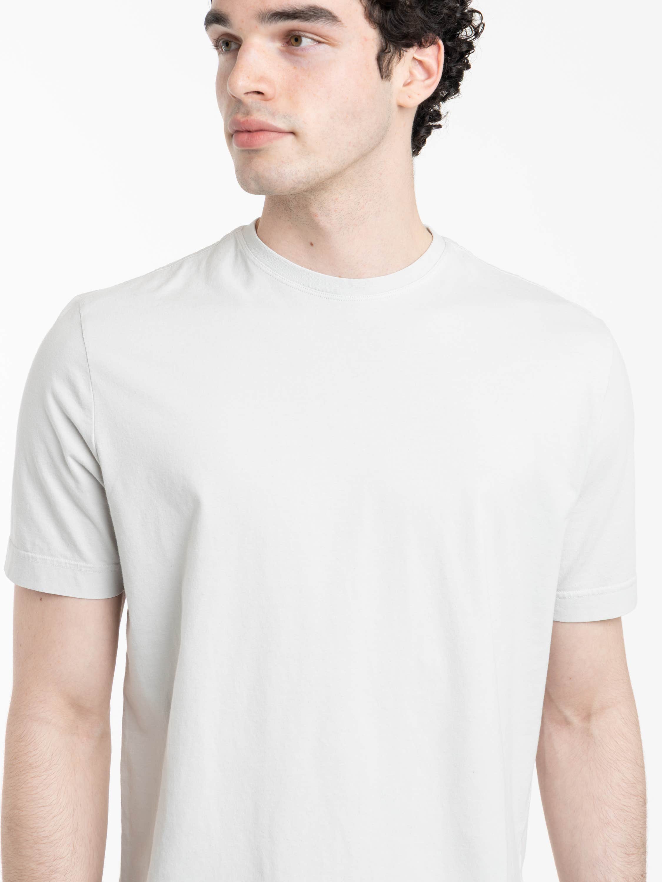 Pearl Grey Short Sleeved Crewneck T-Shirt