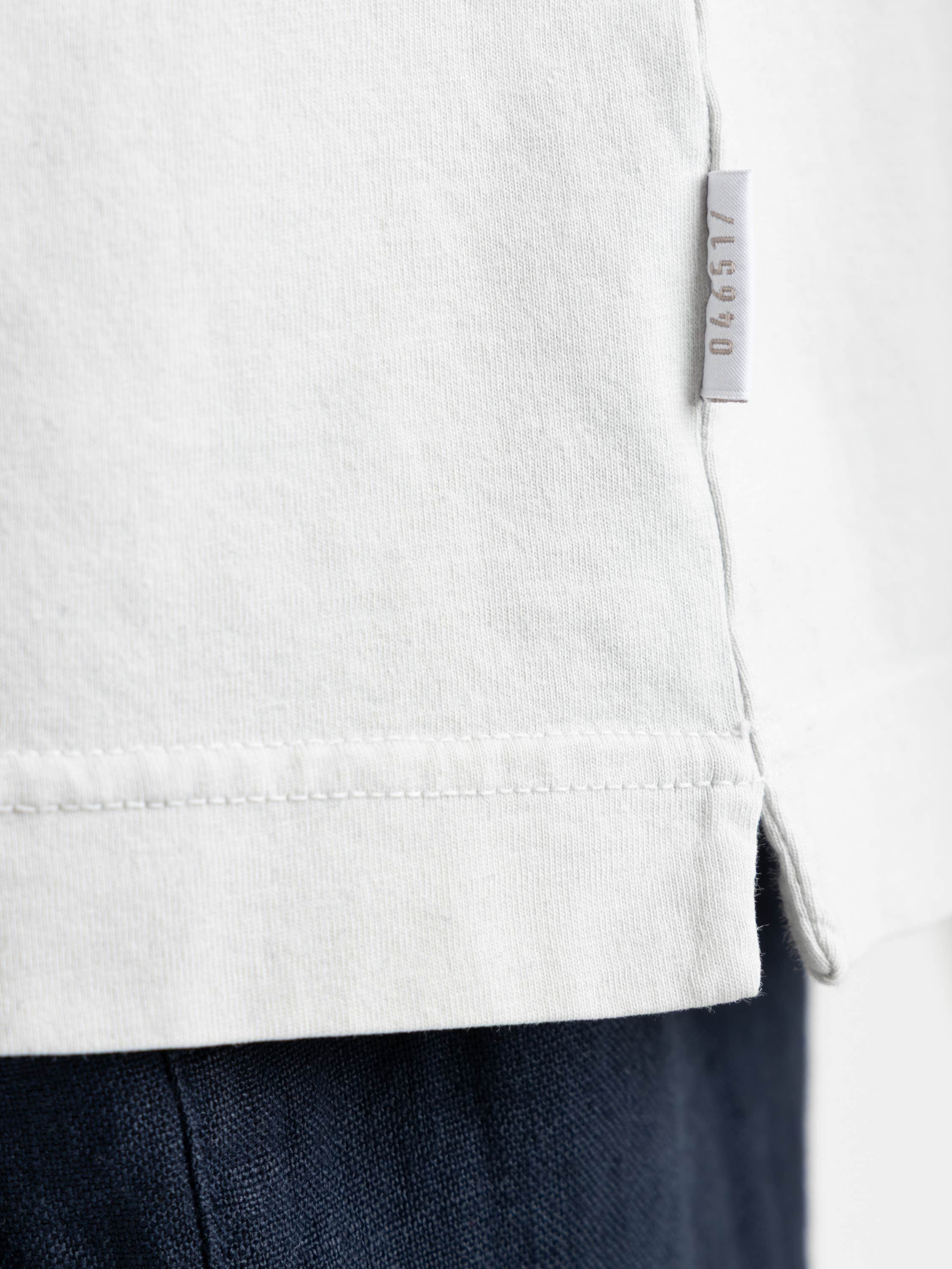 Pearl Grey Short Sleeved Crewneck T-Shirt