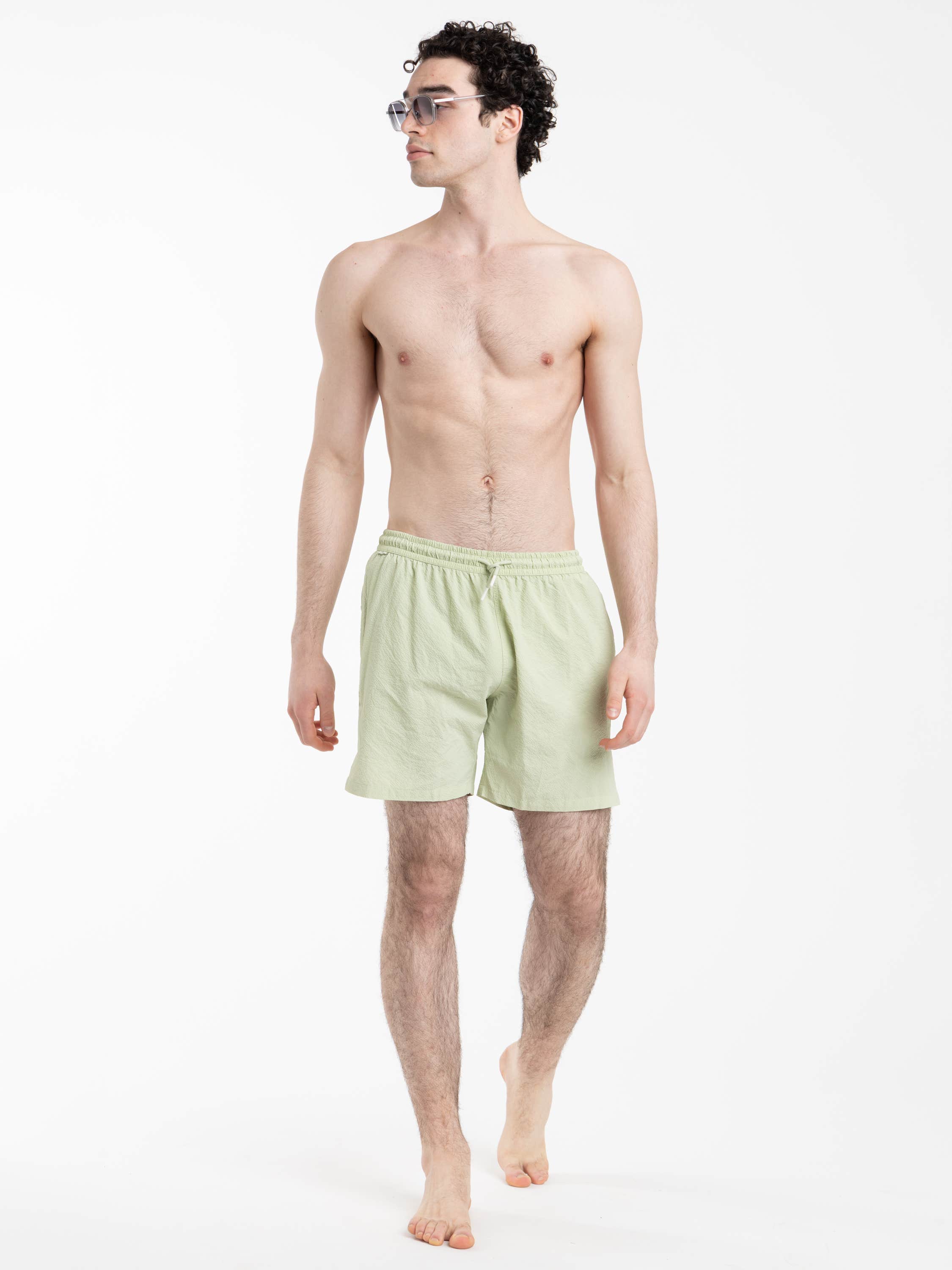 Sage Moni Seersucker Swim Shorts
