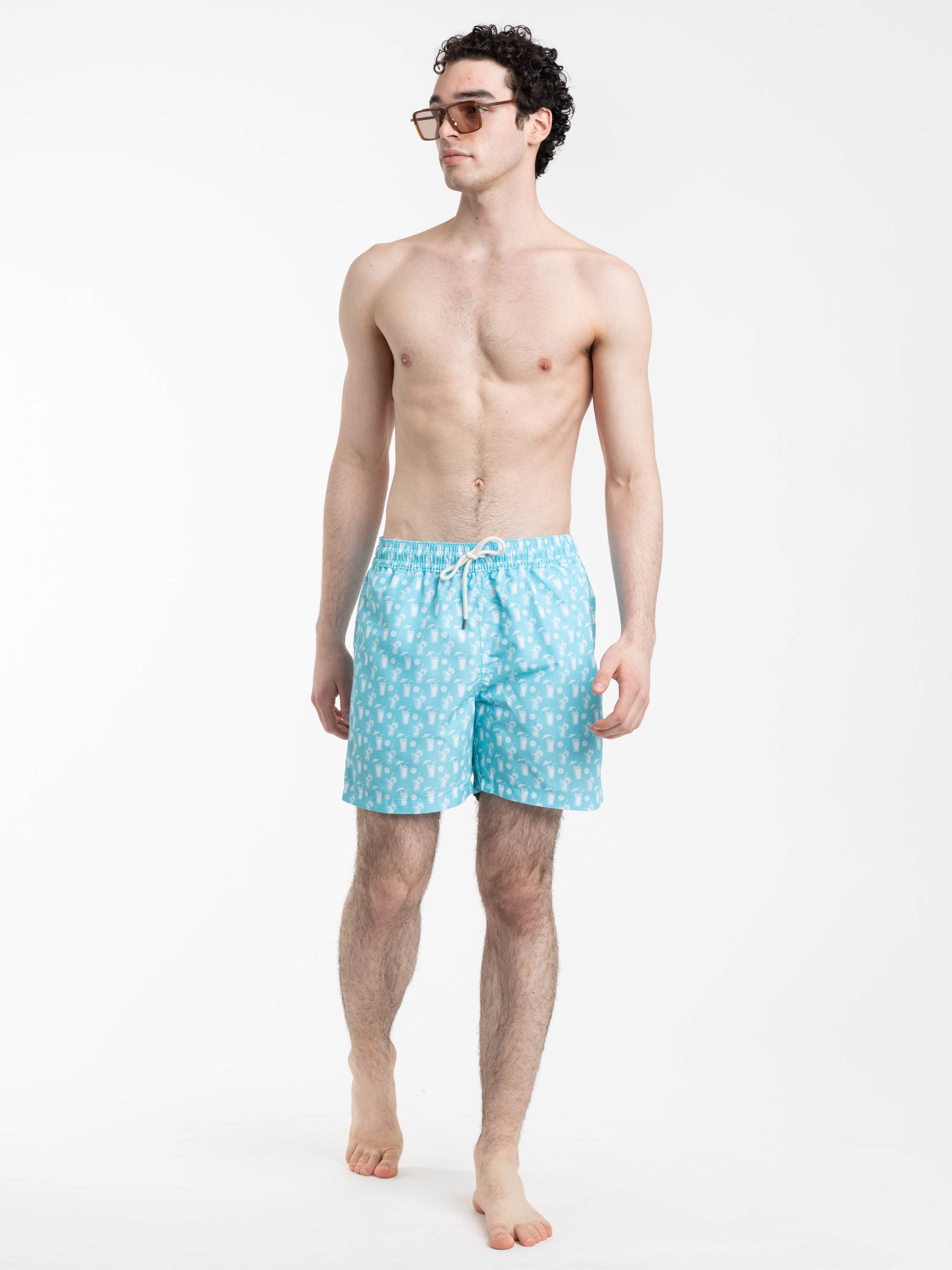 Blue Polo Cocktail Convo Traveler Classic Swim Trunk