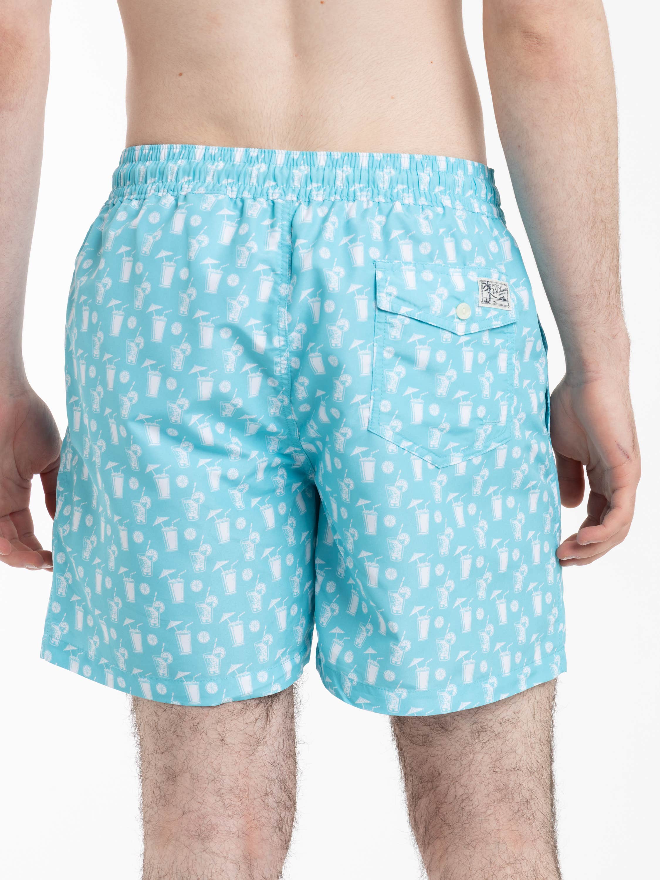 Blue Polo Cocktail Convo Traveler Classic Swim Trunk