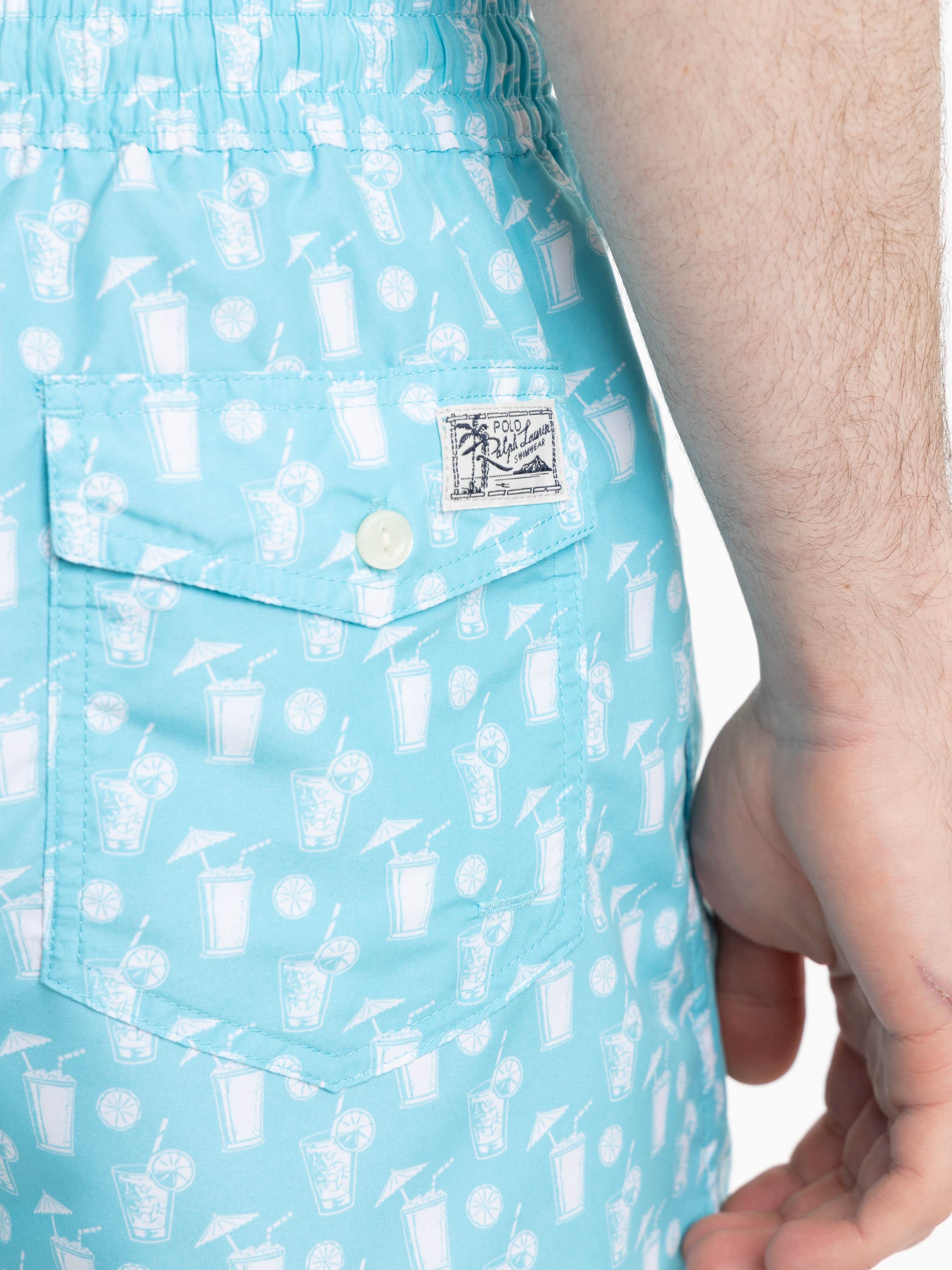 Blue Polo Cocktail Convo Traveler Classic Swim Trunk