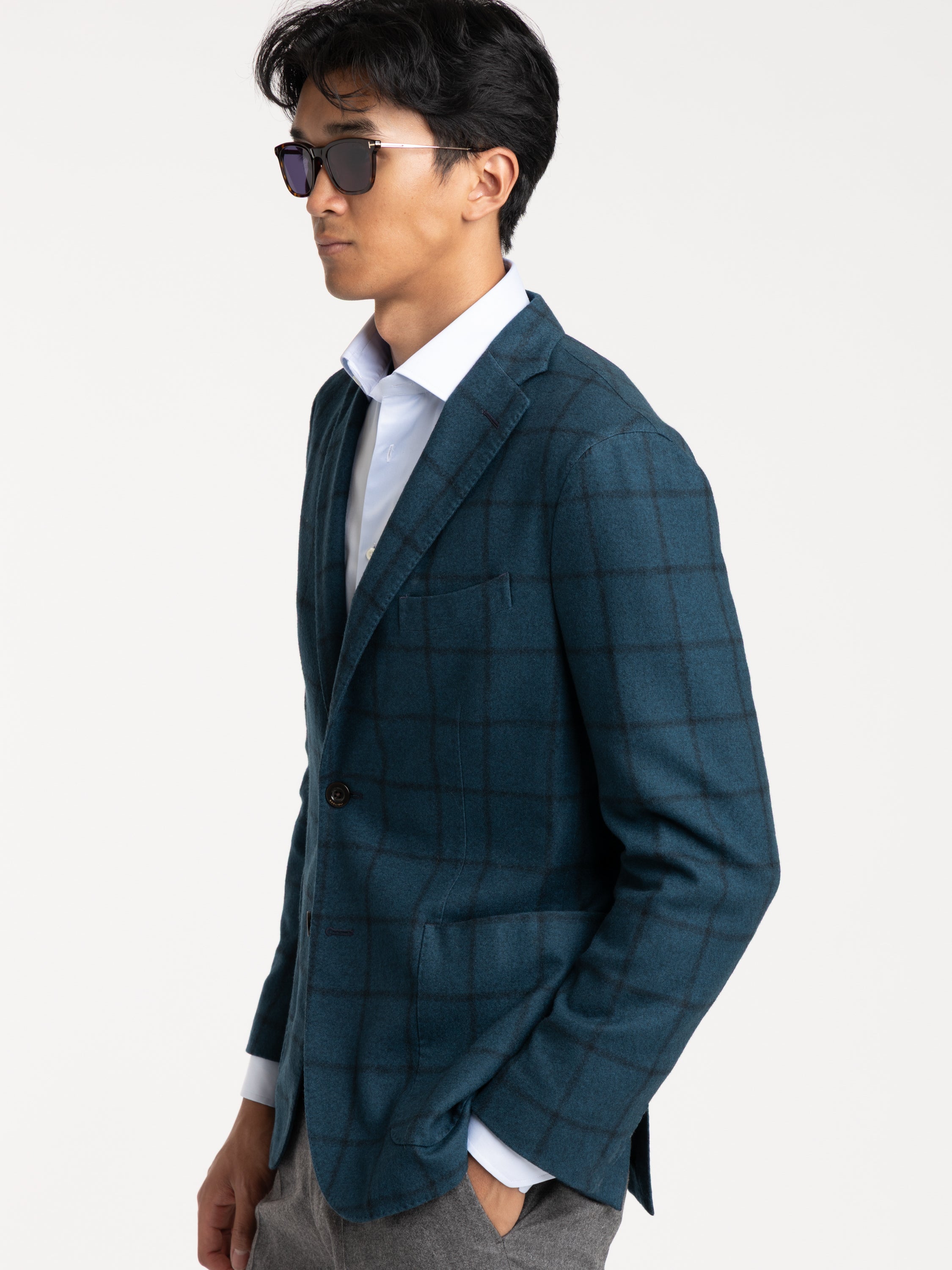 ジャケット・アウター 24AW BLUEFACED WOOL CHECK JACKET 3 BLUEFACED WOOL CHECK JACKET #BROWN CHECK [A24AJ01CB] – ciacura