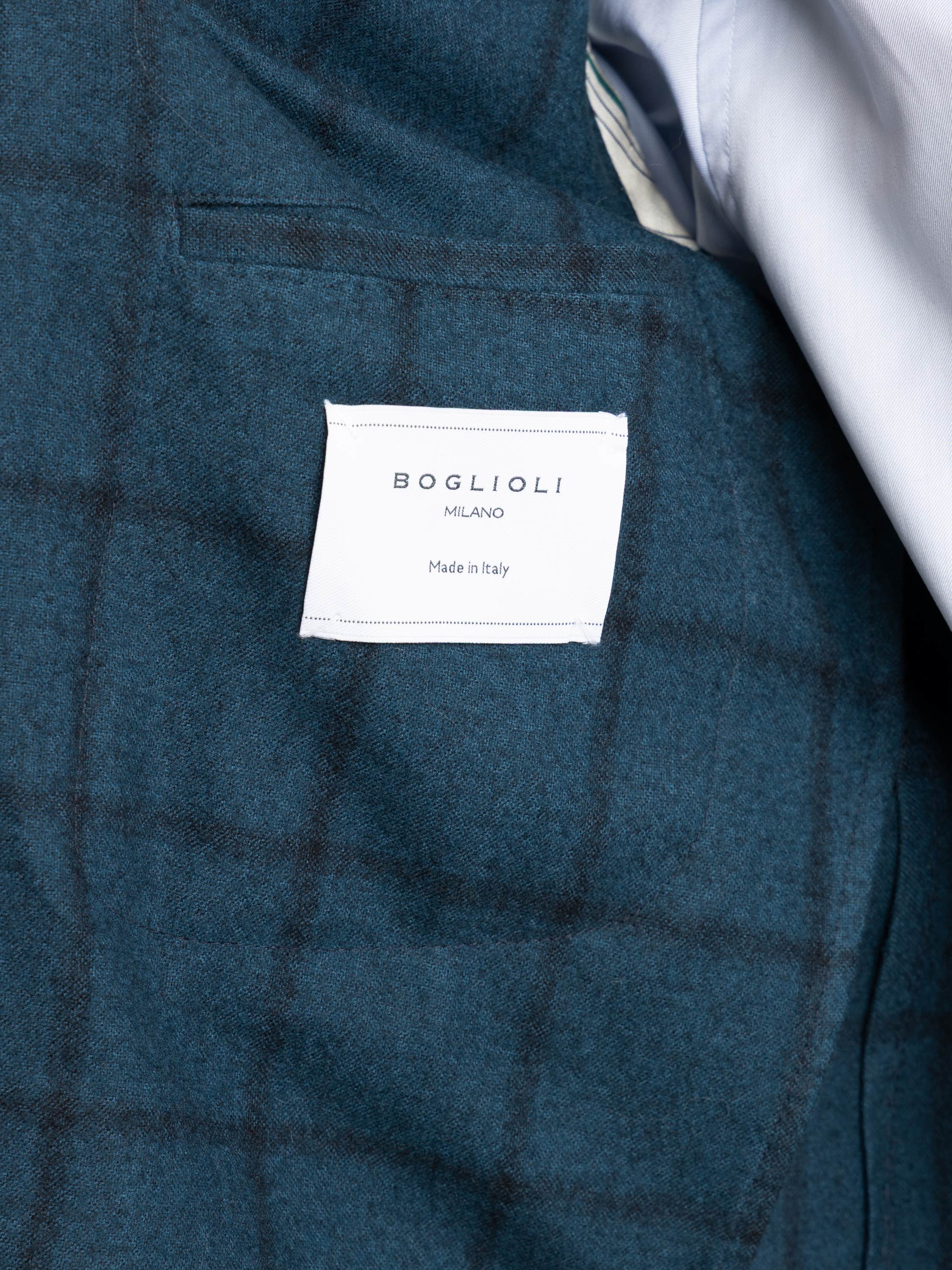 Blue Check Wool K Jacket