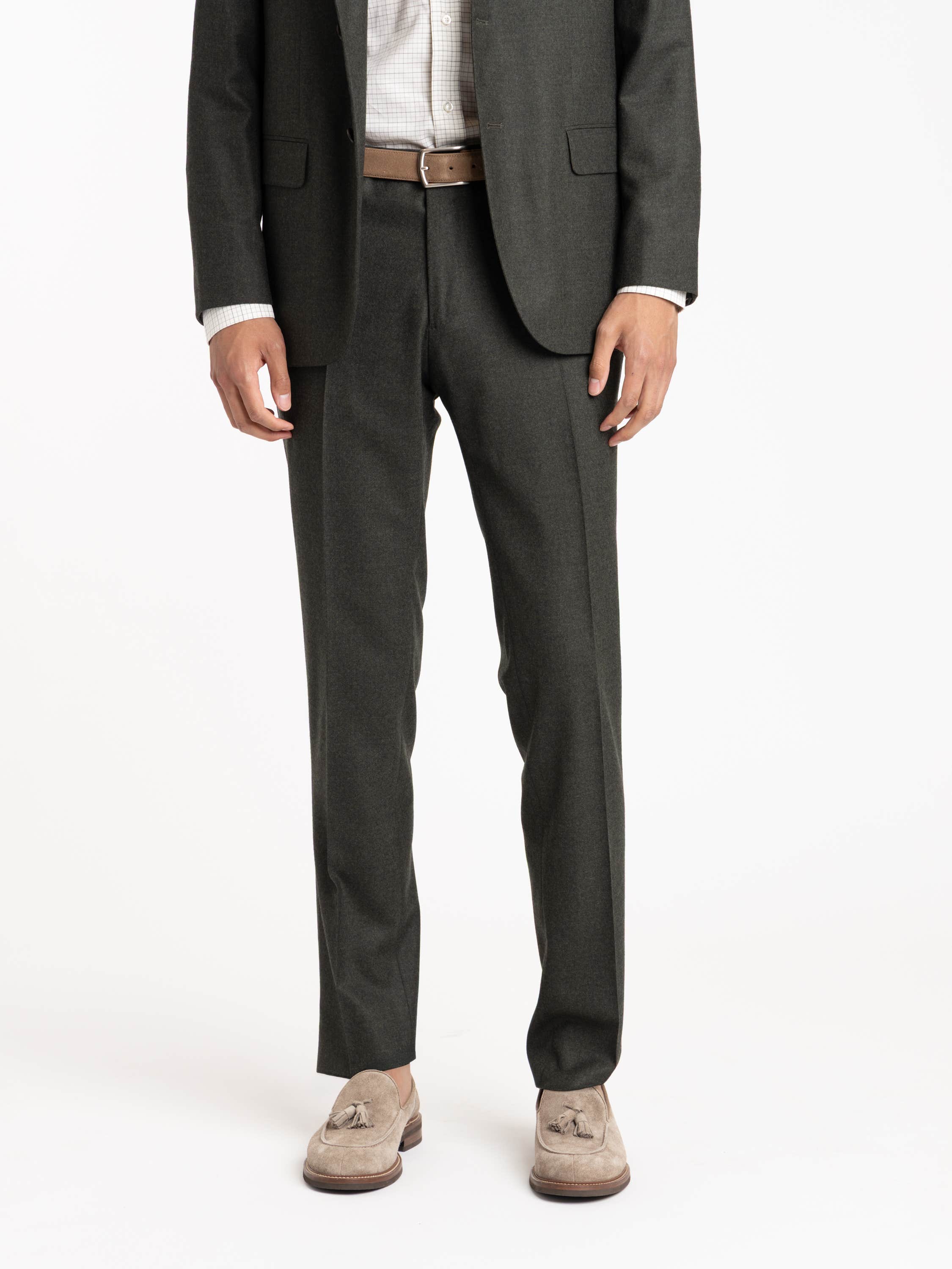 Dark Green Wool Suit