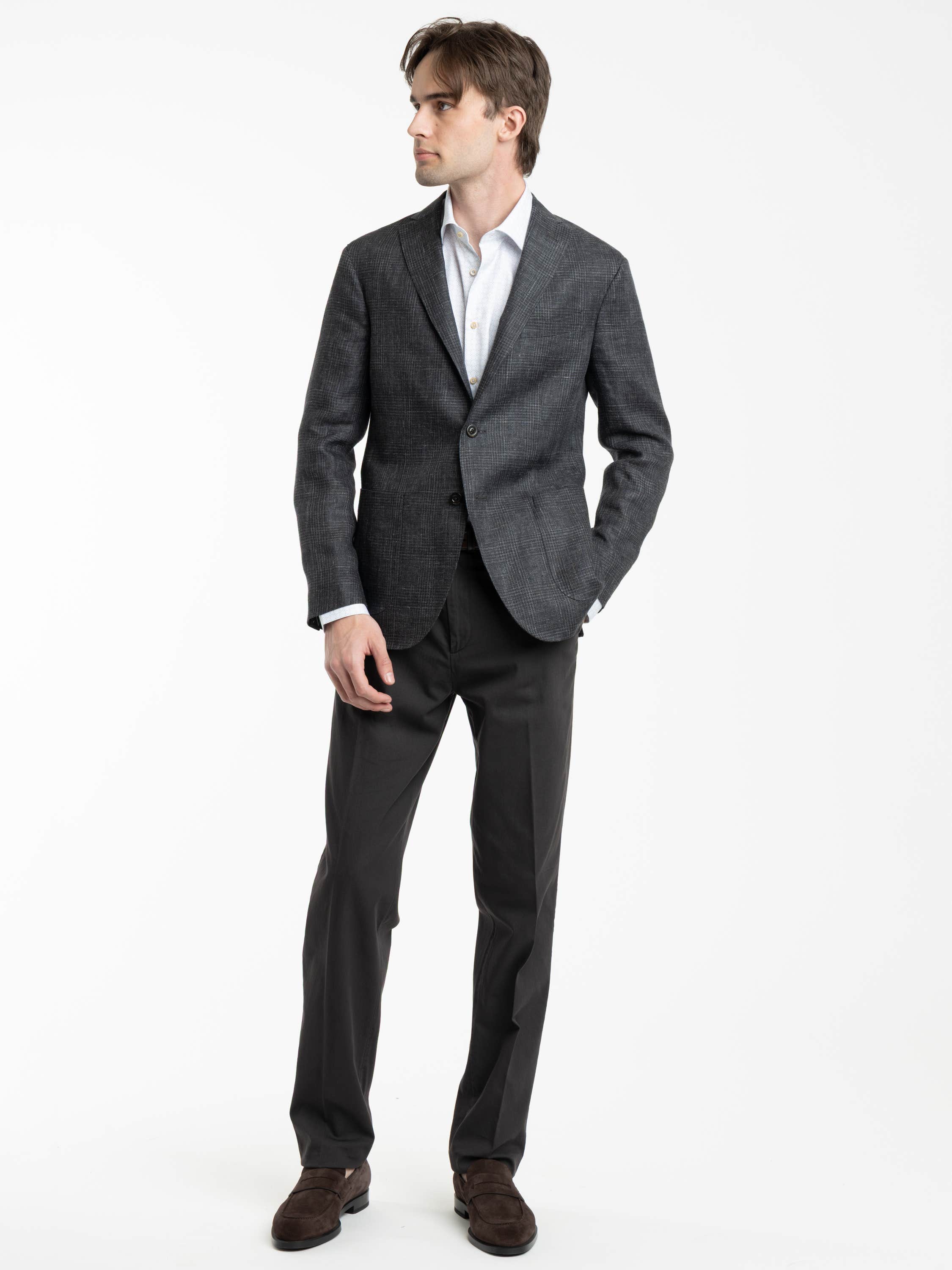 Dark Grey Virgin Wool Sport Jacket