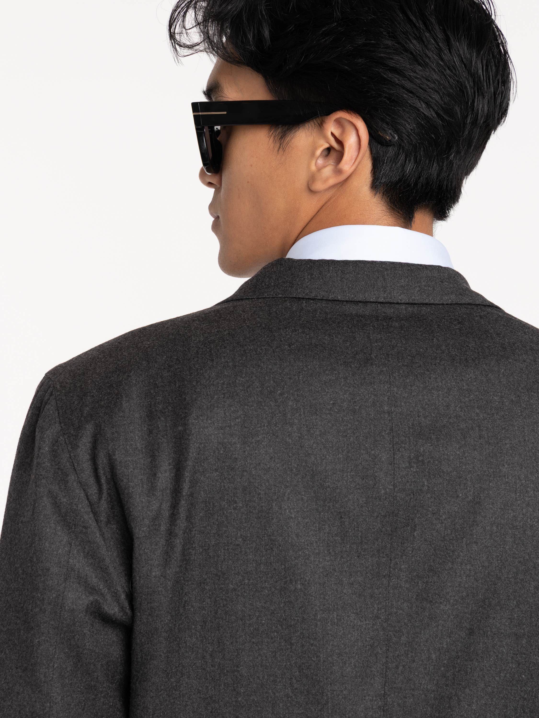 Grey Flannel Wool K Jacket