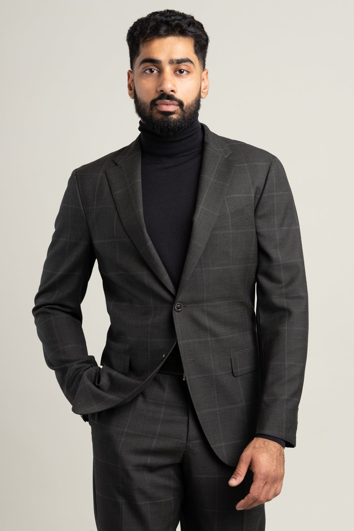 Grey Check Suit – The Helm Clothing