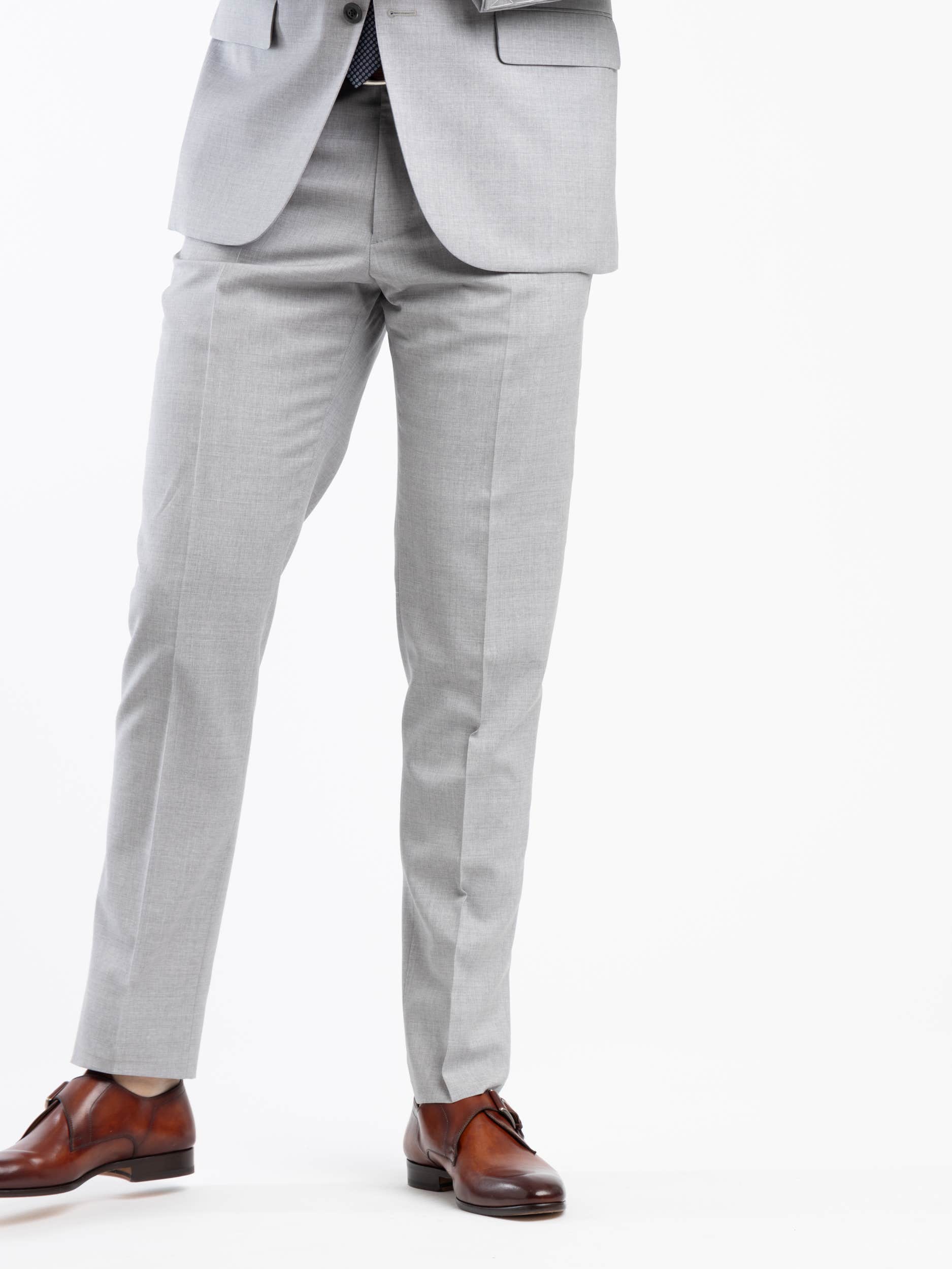 Grey Virgin Wool B-Line Suit