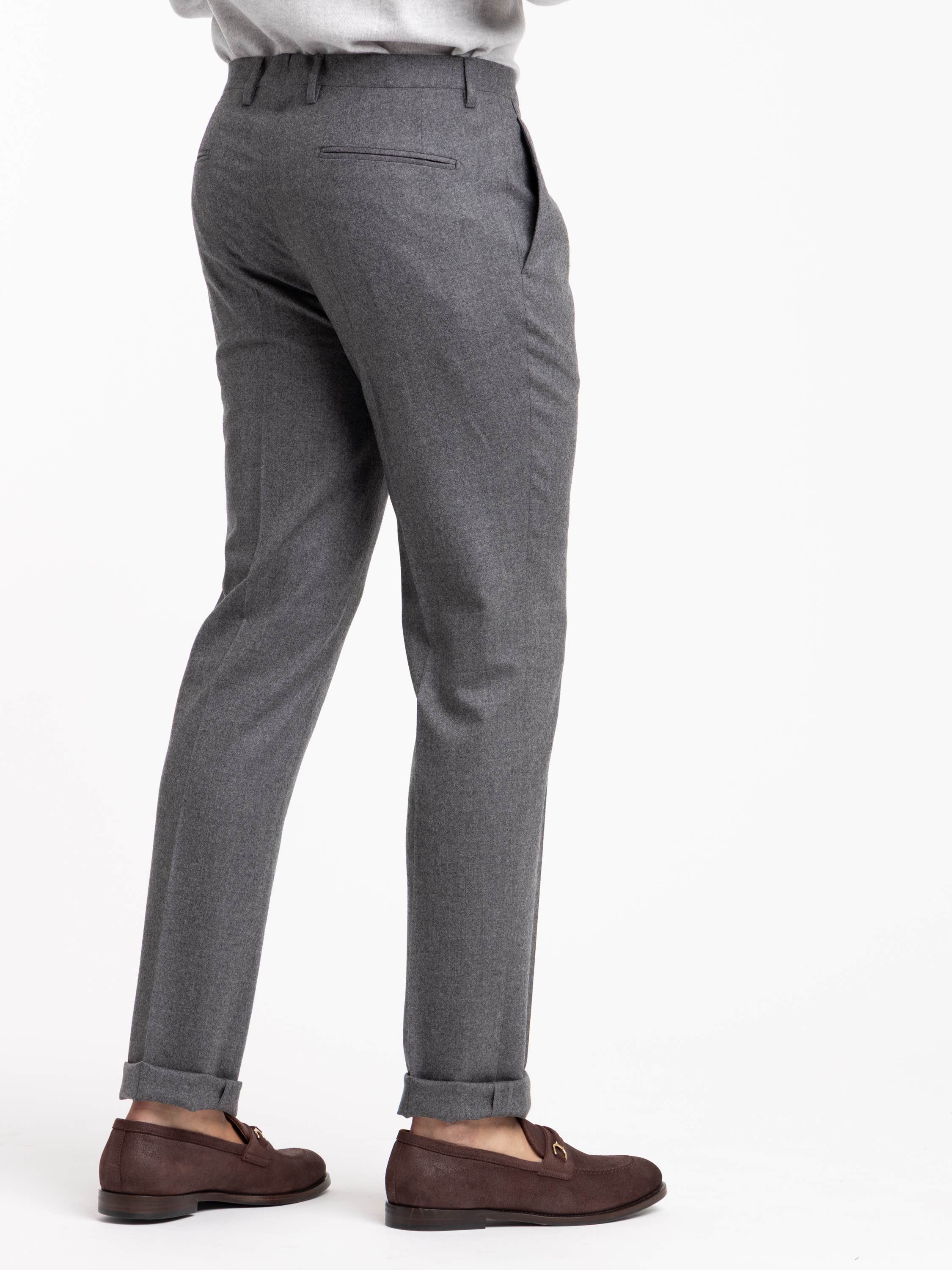 Grey Wool Dress Pants