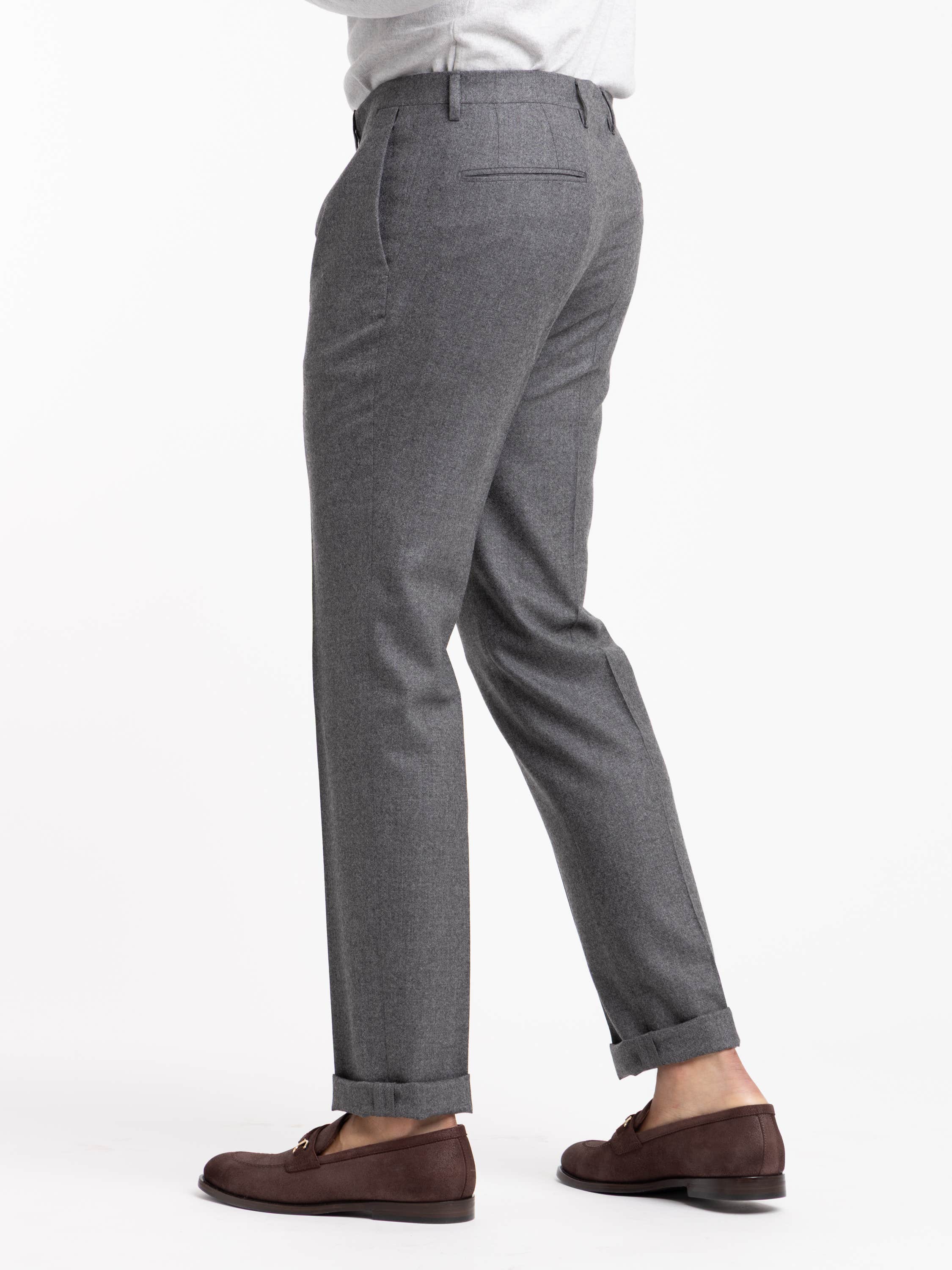 Grey Wool Dress Pants