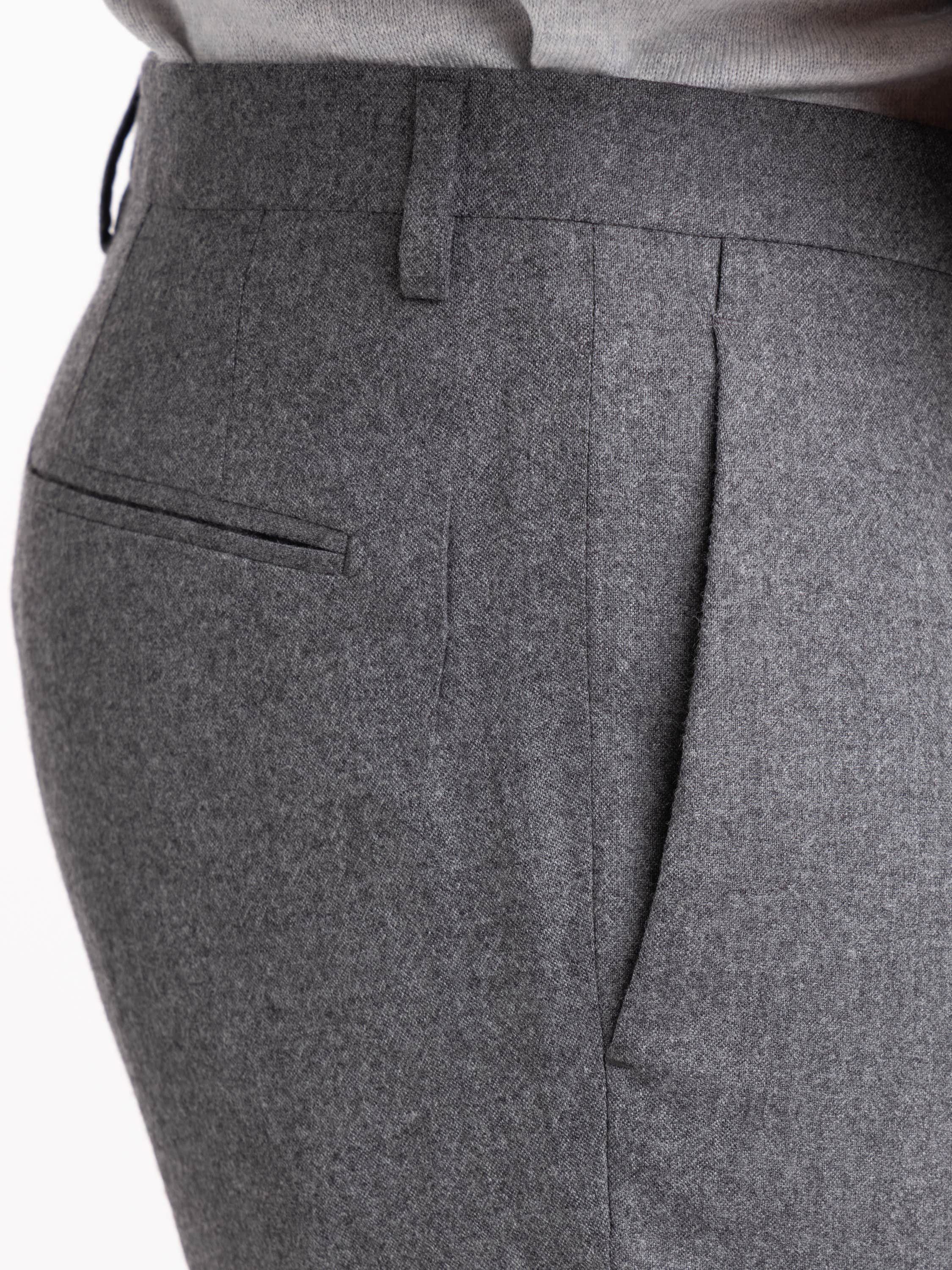 Grey Wool Dress Pants