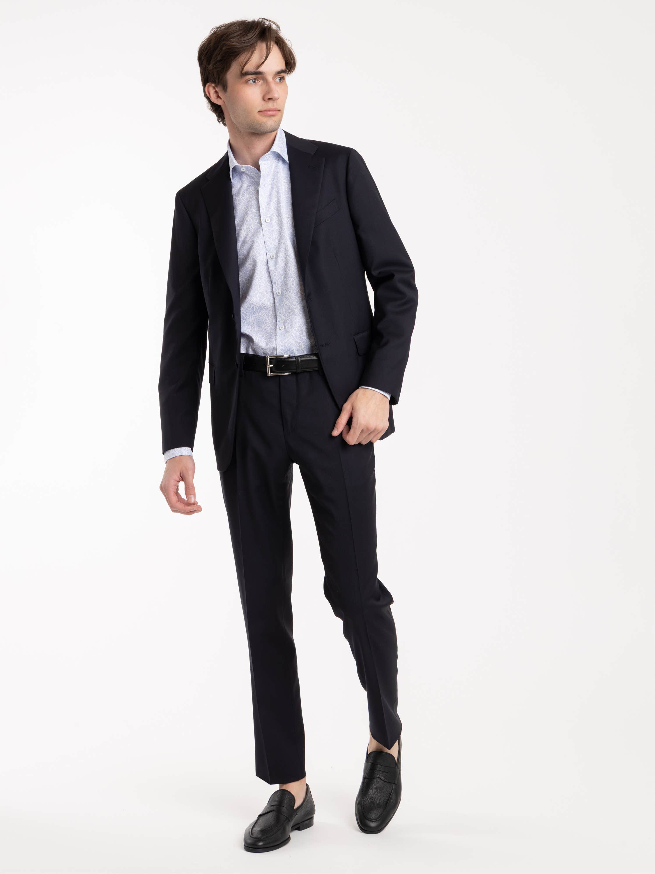 Navy Cotton Suit