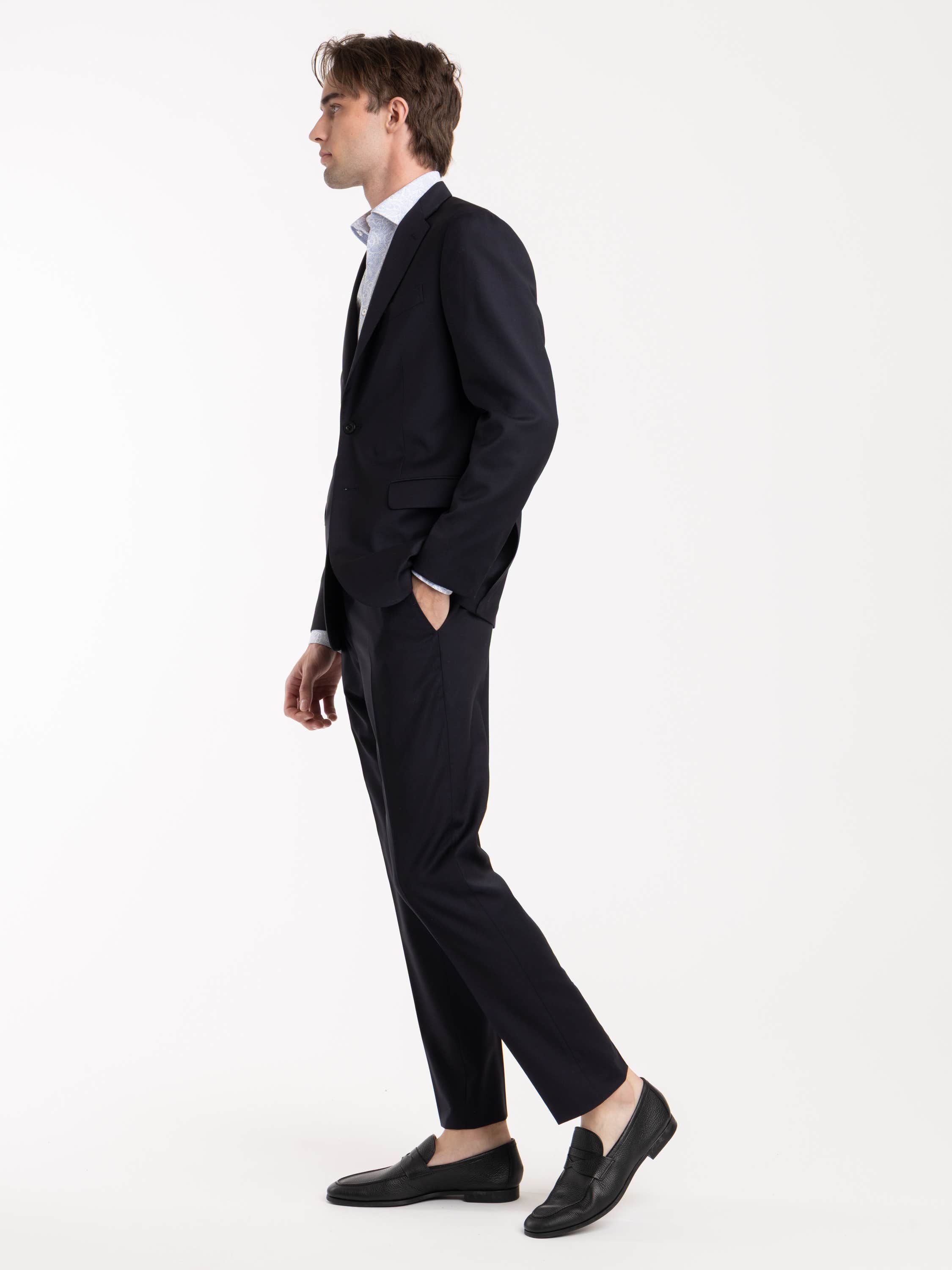 Navy Cotton Suit