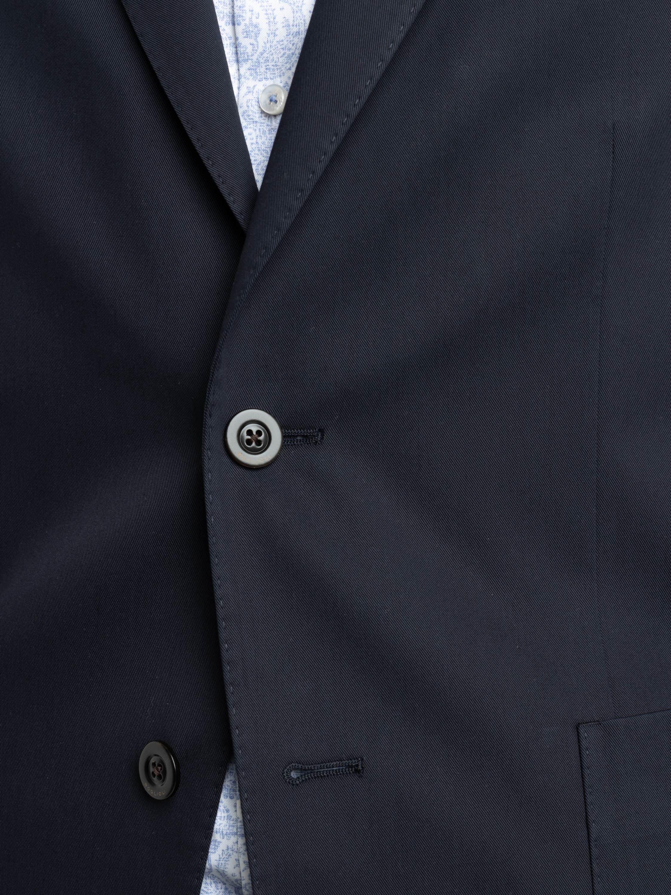 Navy K-Jacket Wool-Blend Suit Jacket