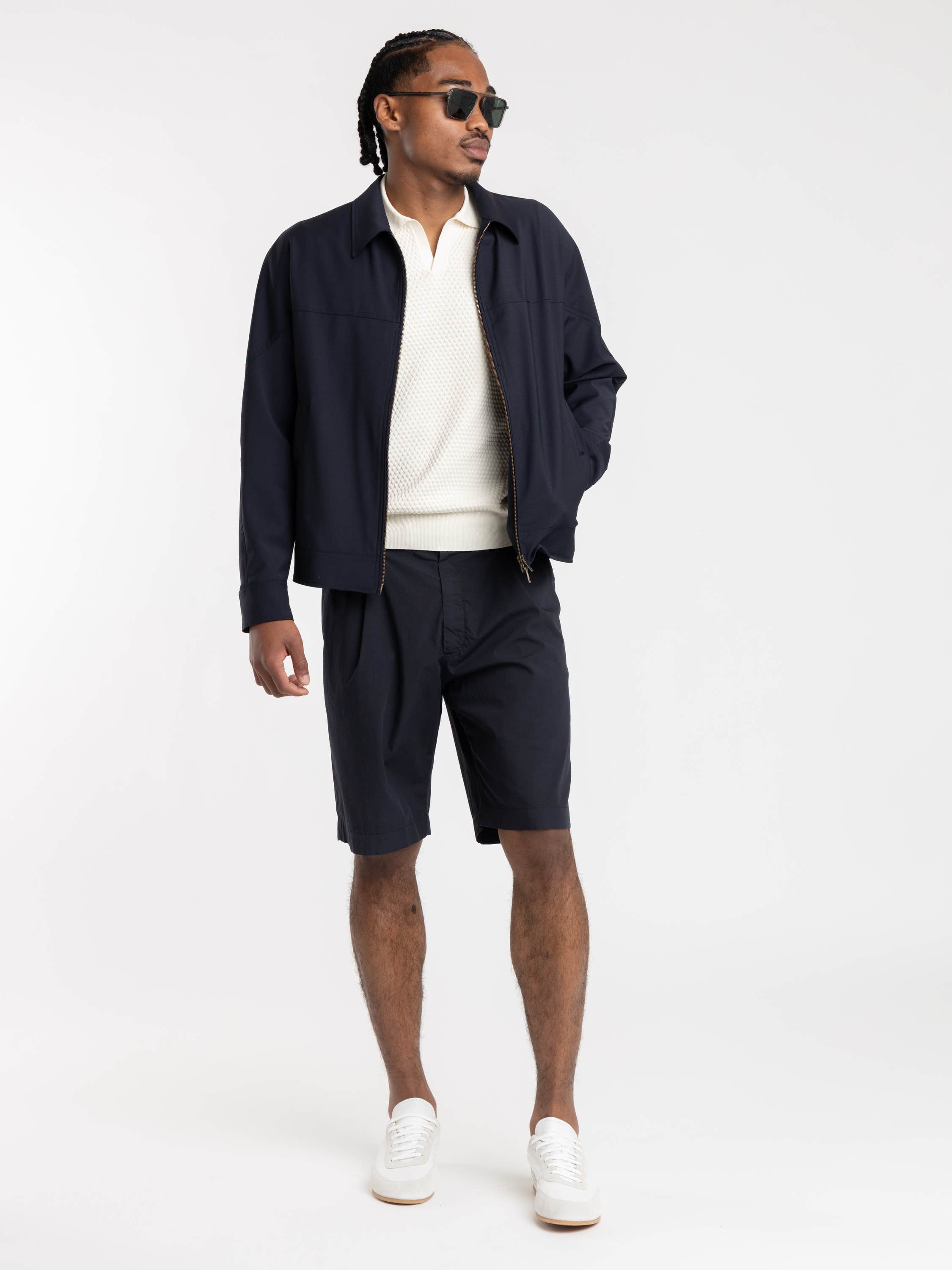 Navy Zip Jacket