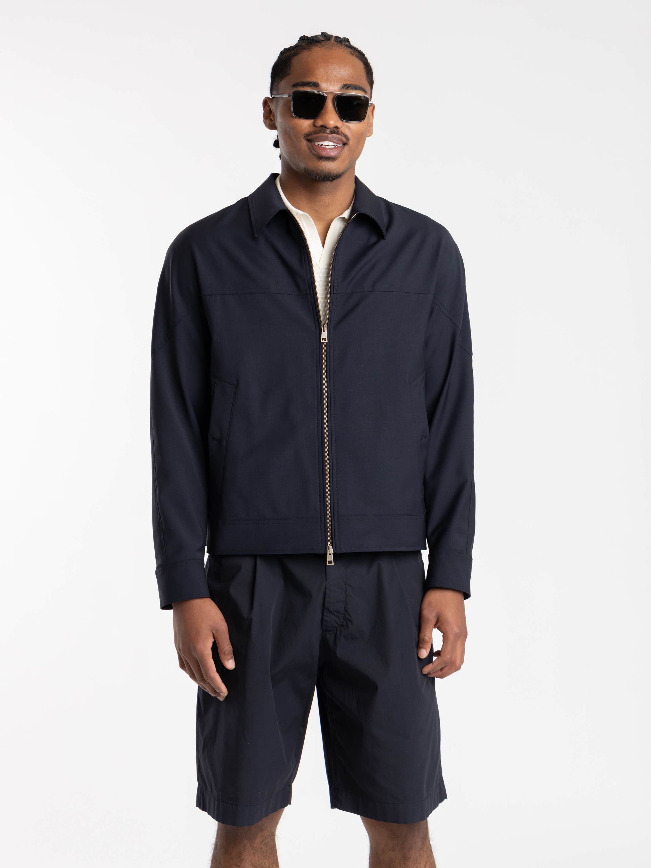 Navy Zip Jacket