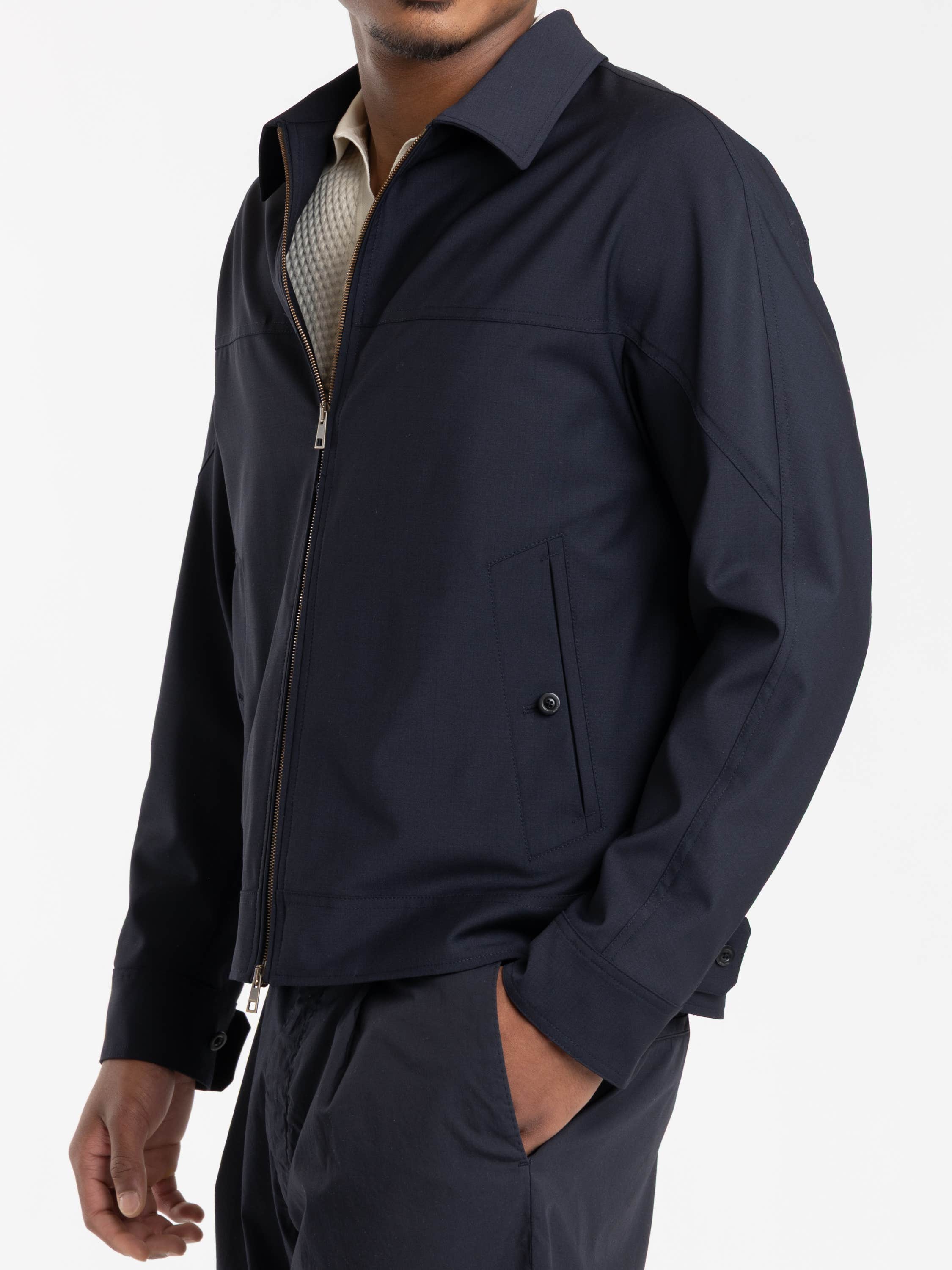 Navy Zip Jacket