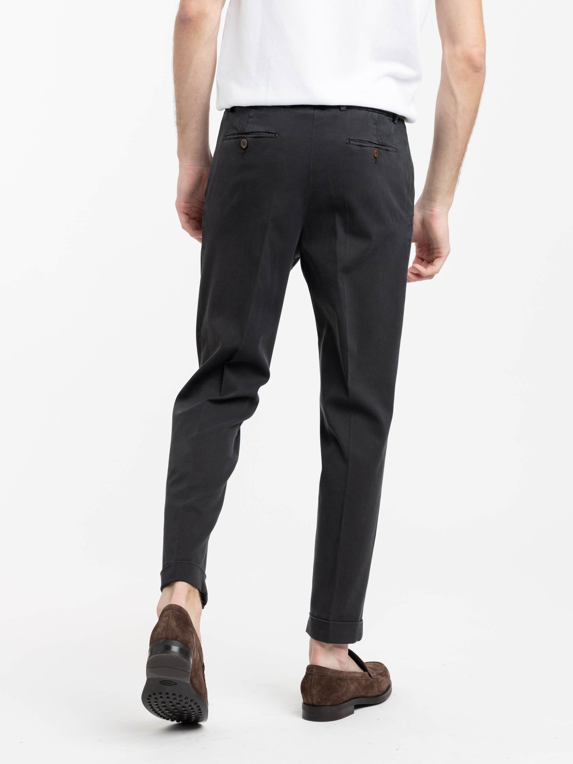 Black Tencel-cotton Easy fit Trouser