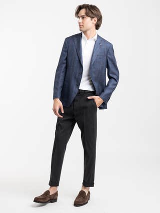 Briglia 1949 Black Tencel-cotton Easy fit Trouser