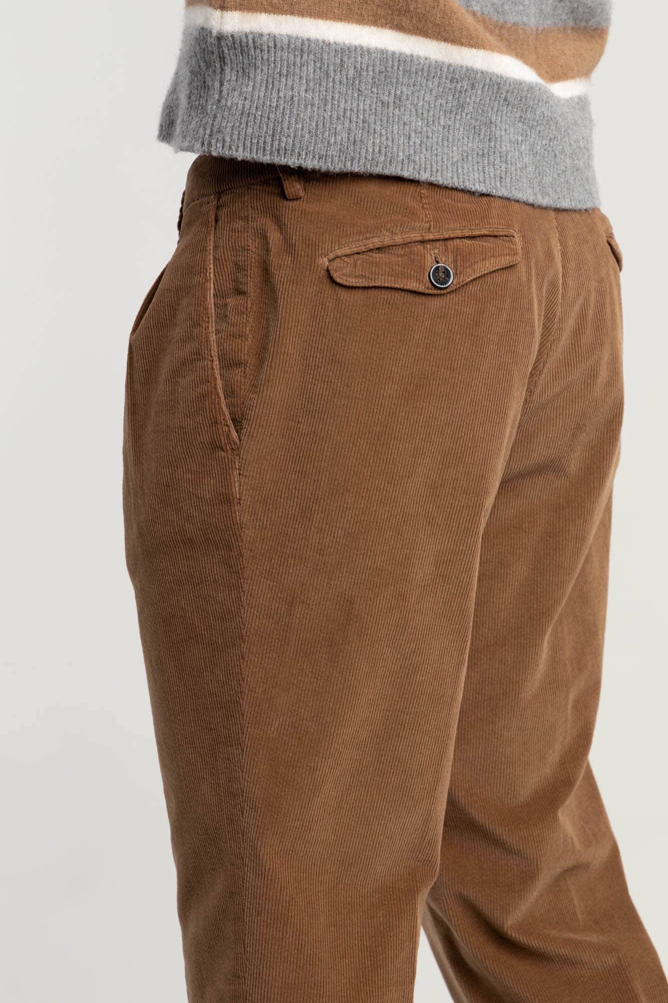Light Brown Micro-Corduroy Trousers – The Helm Clothing