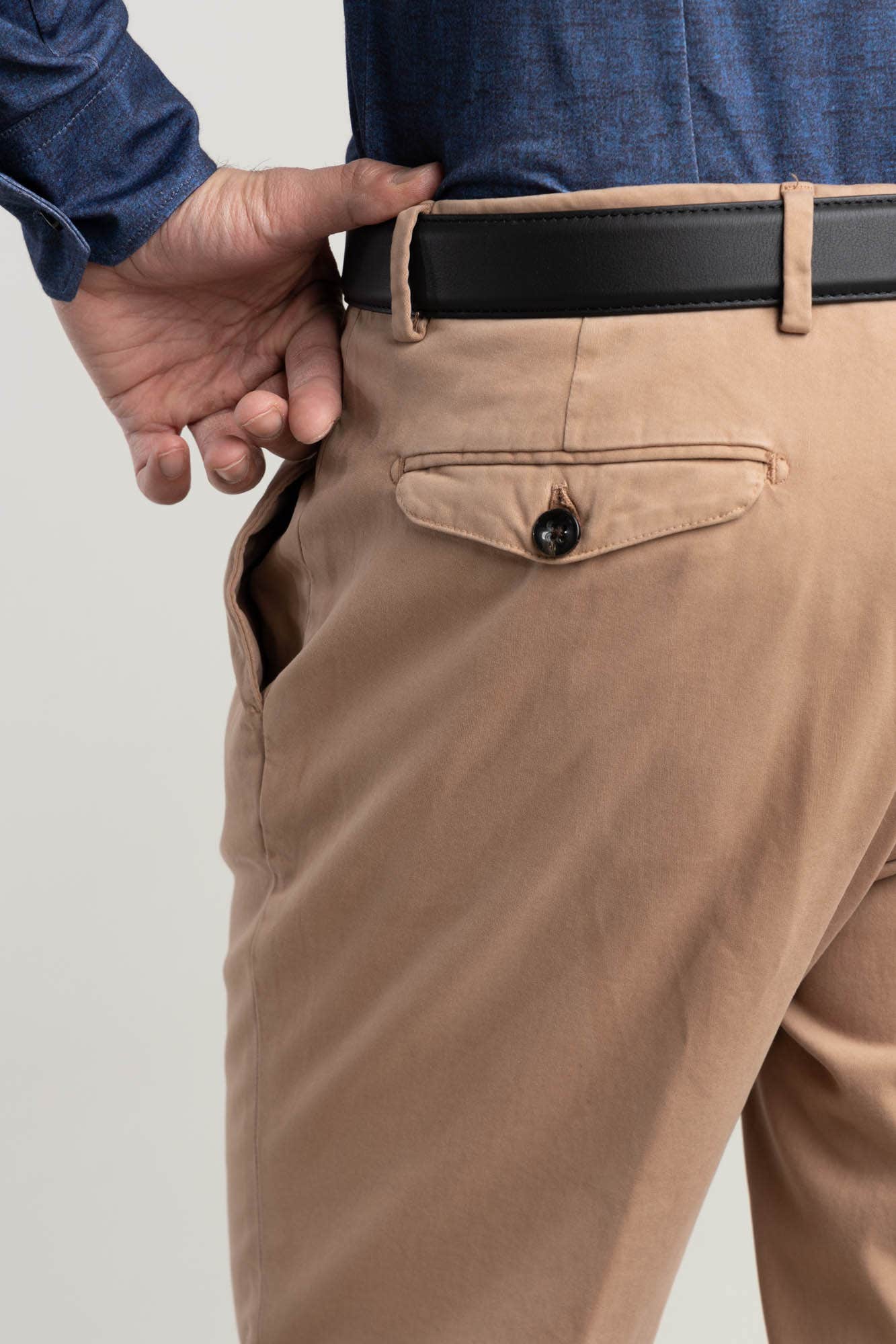 Tan Double Pleated Pants