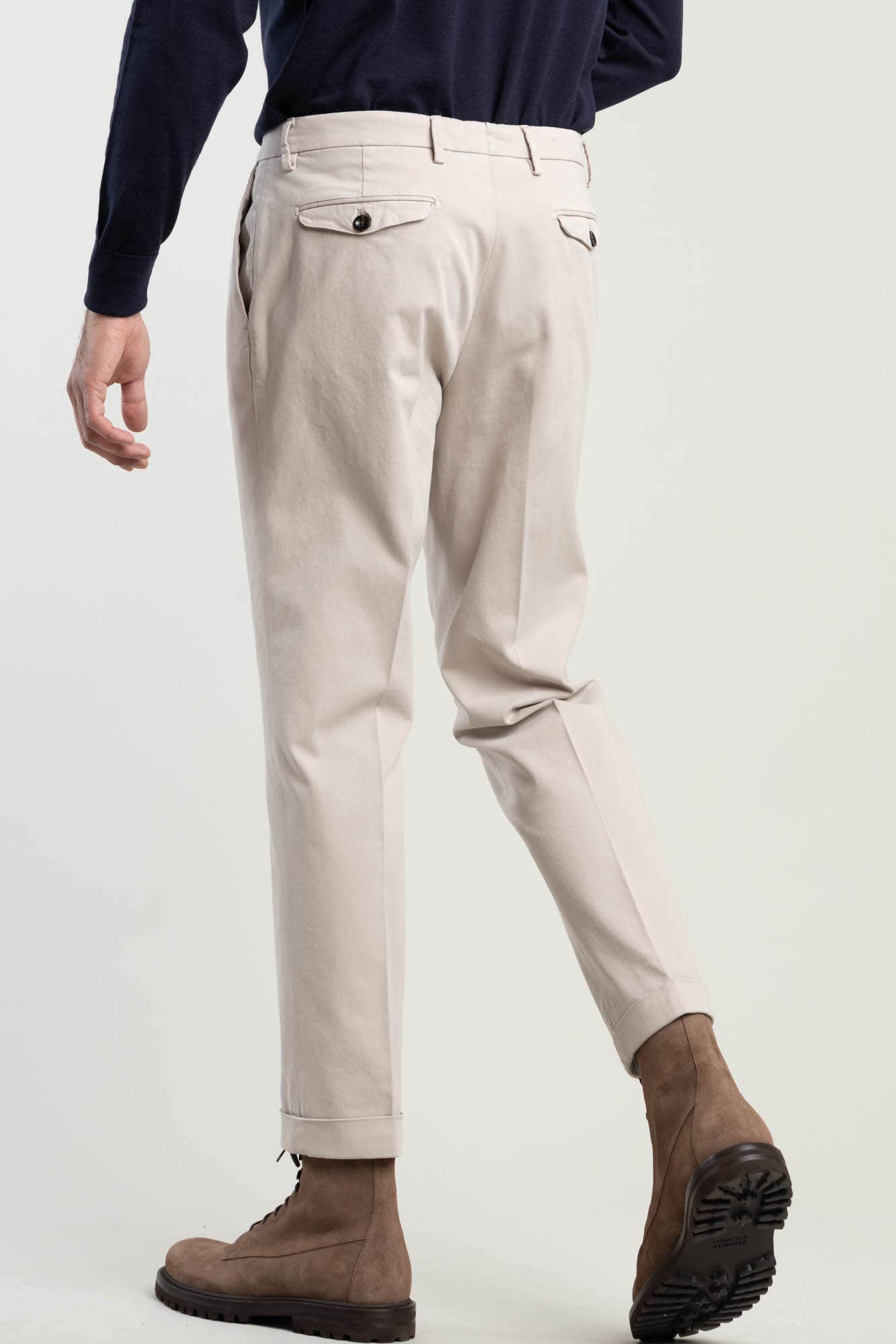 Light Grey Double Pleated Pants