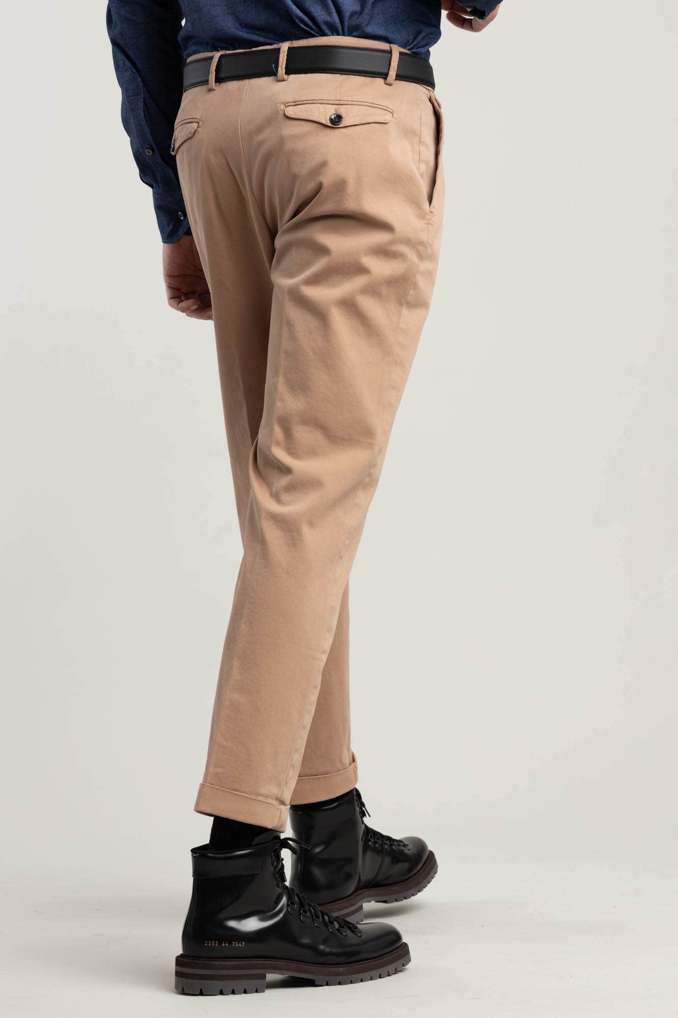 Tan Double Pleated Pants