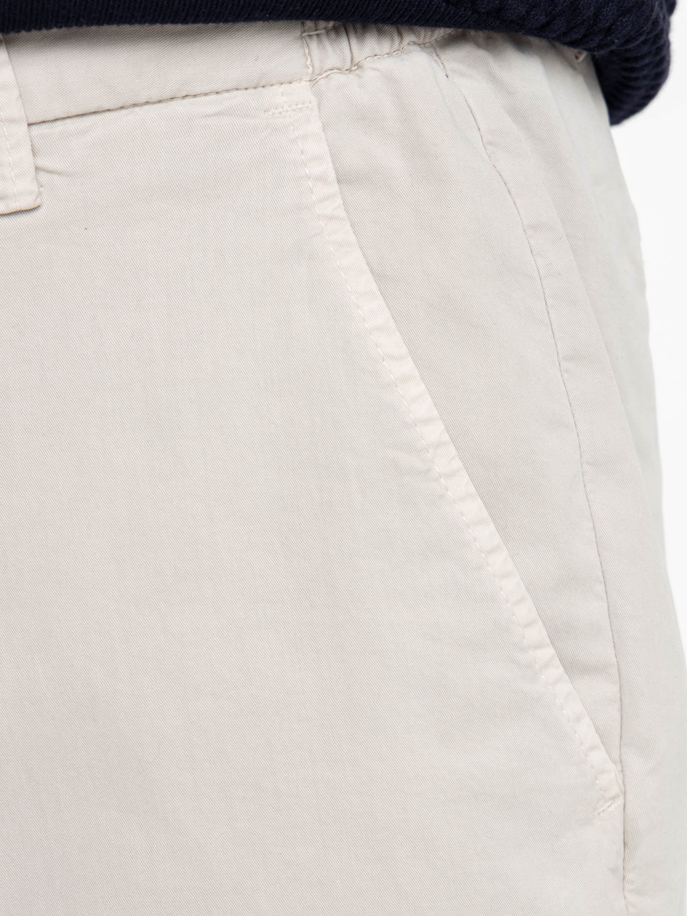 Beige Malibu Cotton-Blend Drawstring Shorts