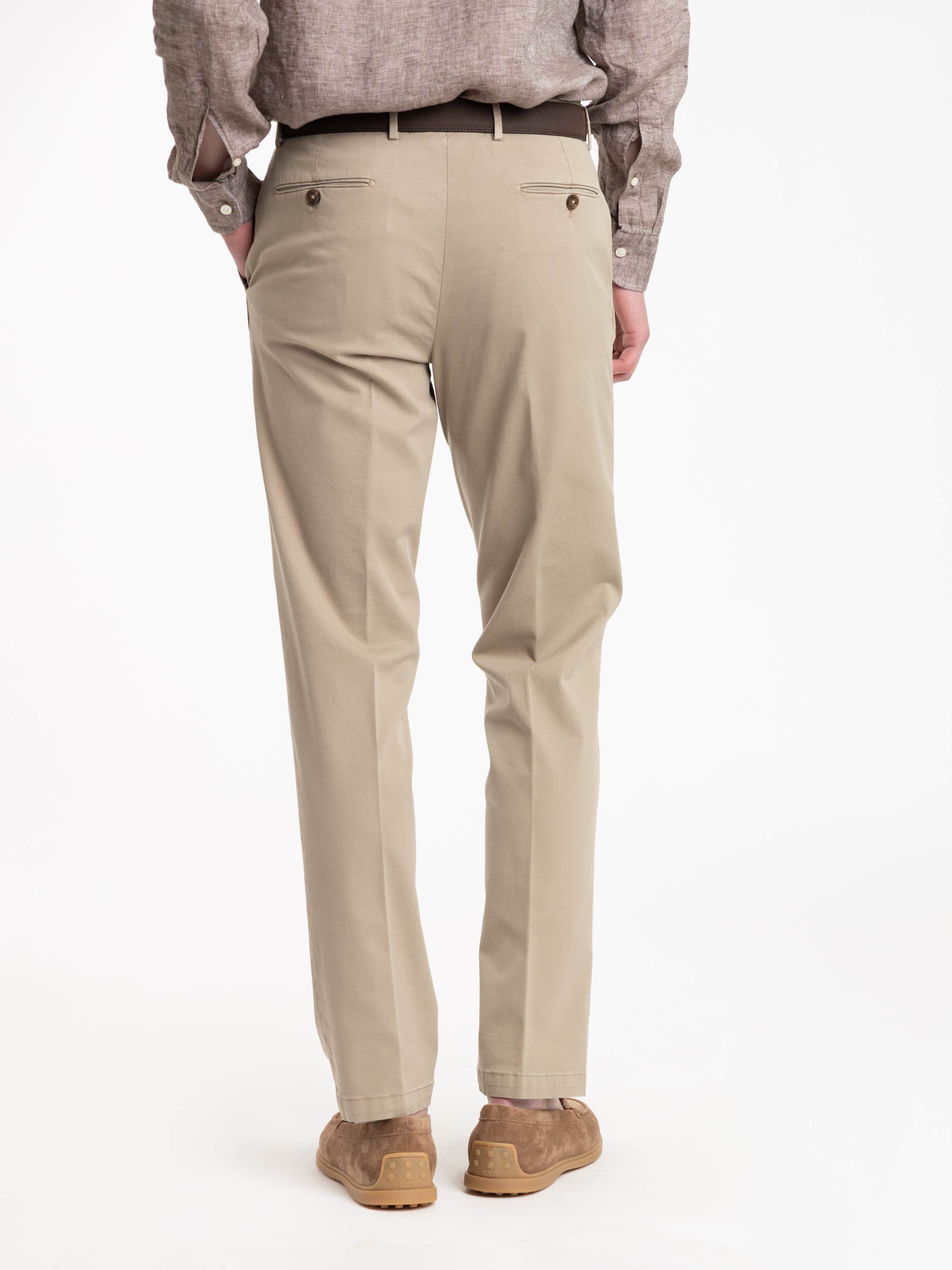 Light Brown Cotton Naviglio Trousers