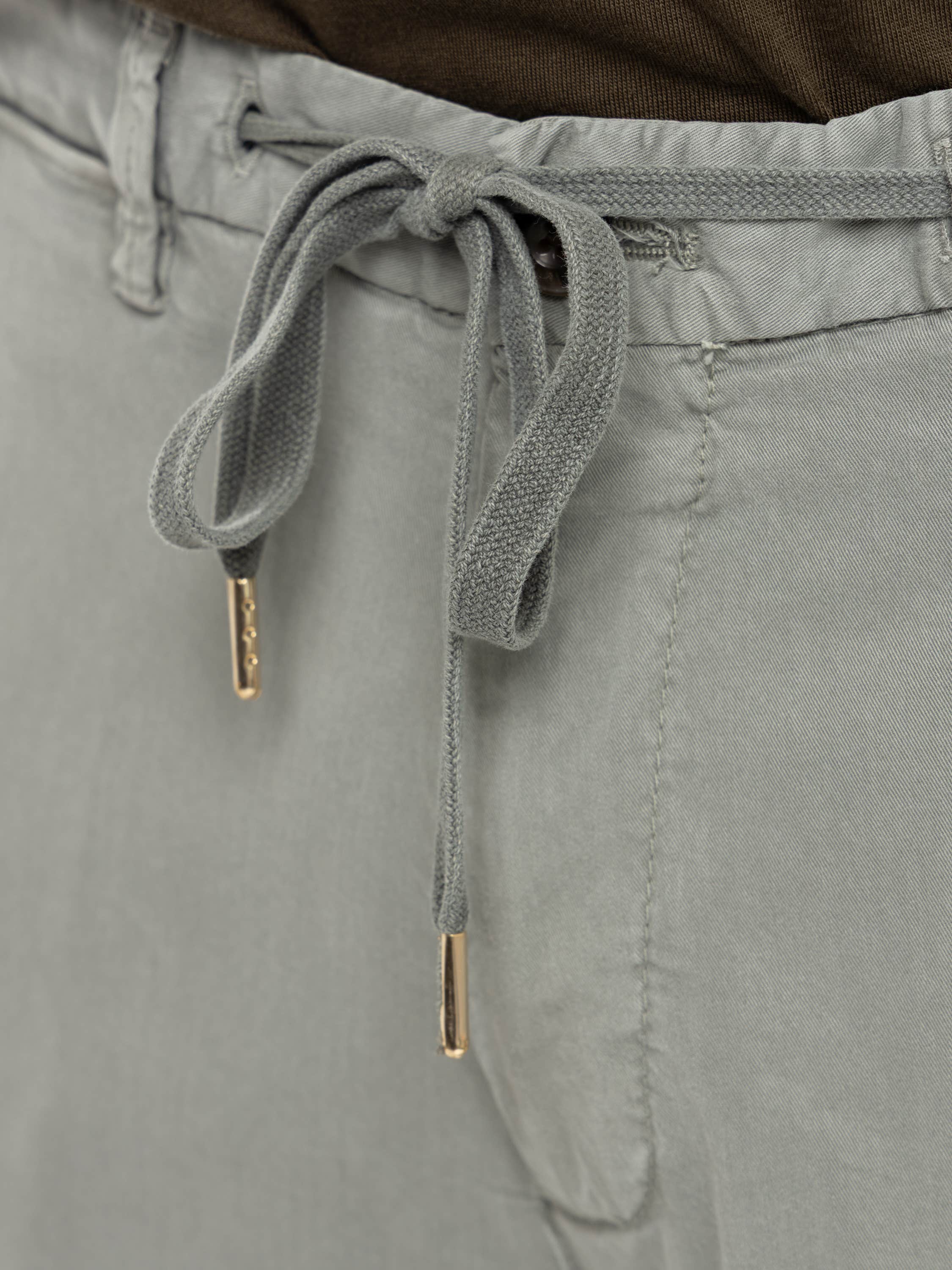 Light Green Malibu Cotton-Blend Drawstring Shorts