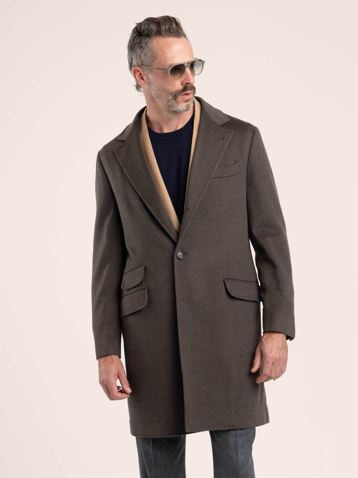 Anthracite Lightweight Virgin Wool Cloth Coat
